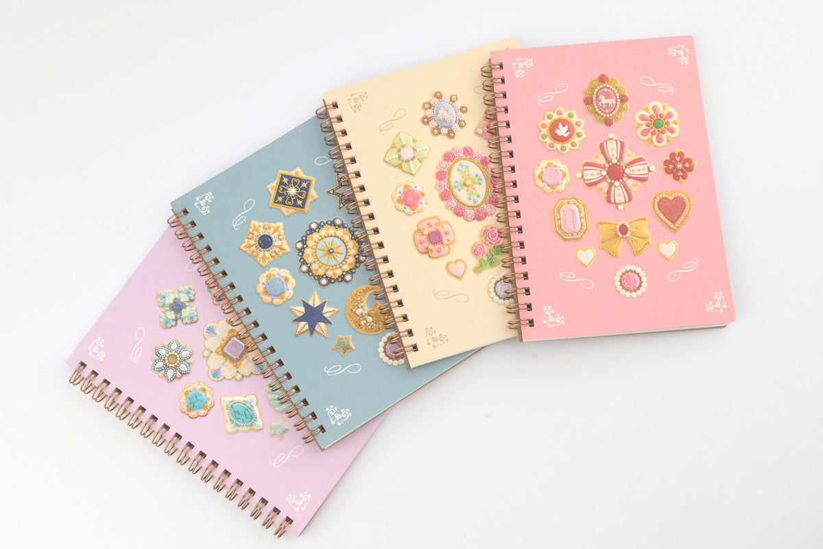 Green Flash x KUNIKA Ring Notebook - Jewel & Cookie - B6