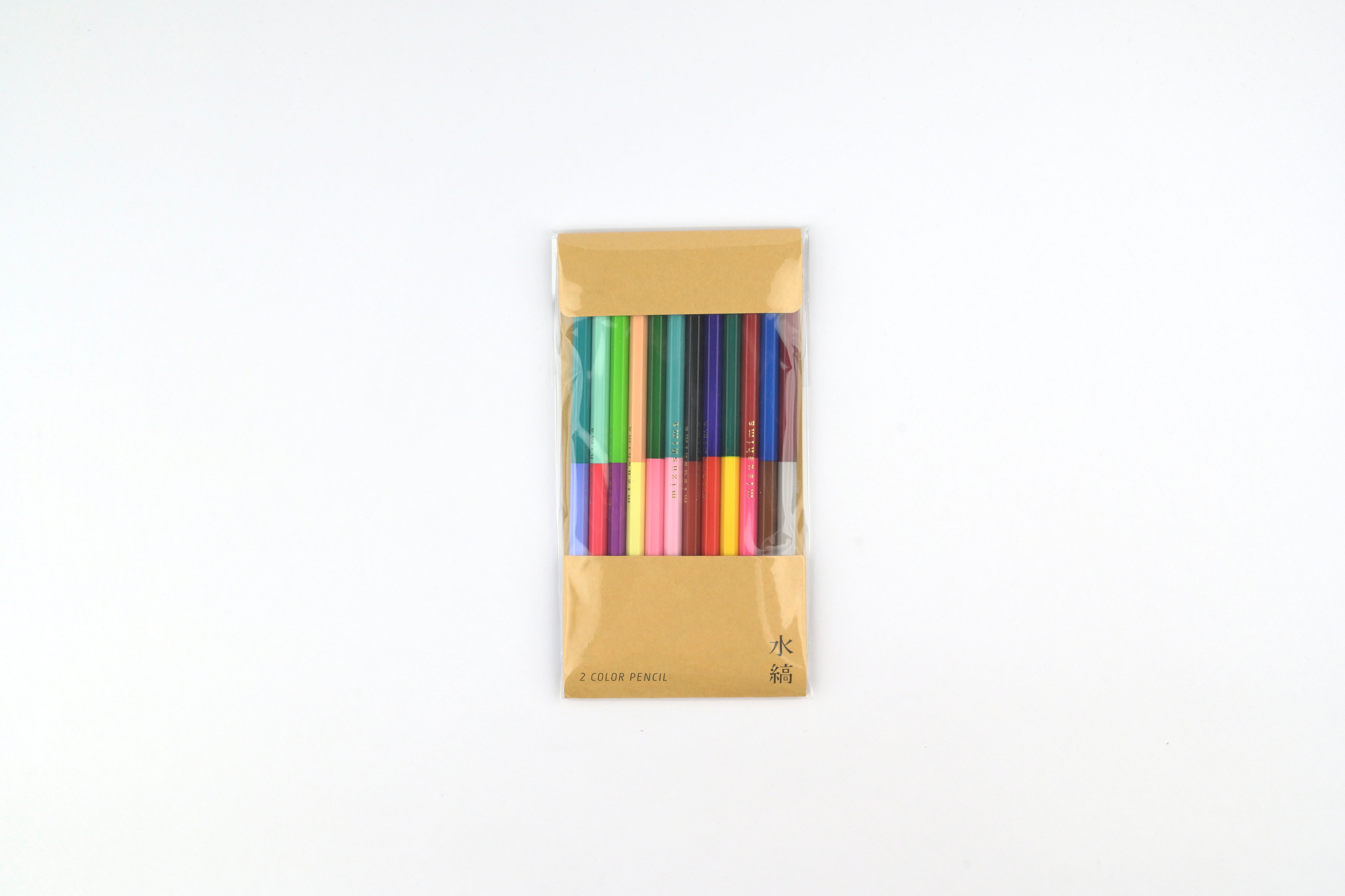 Mizushima 2-Color Pencils - Set of 12 – Yoseka Stationery