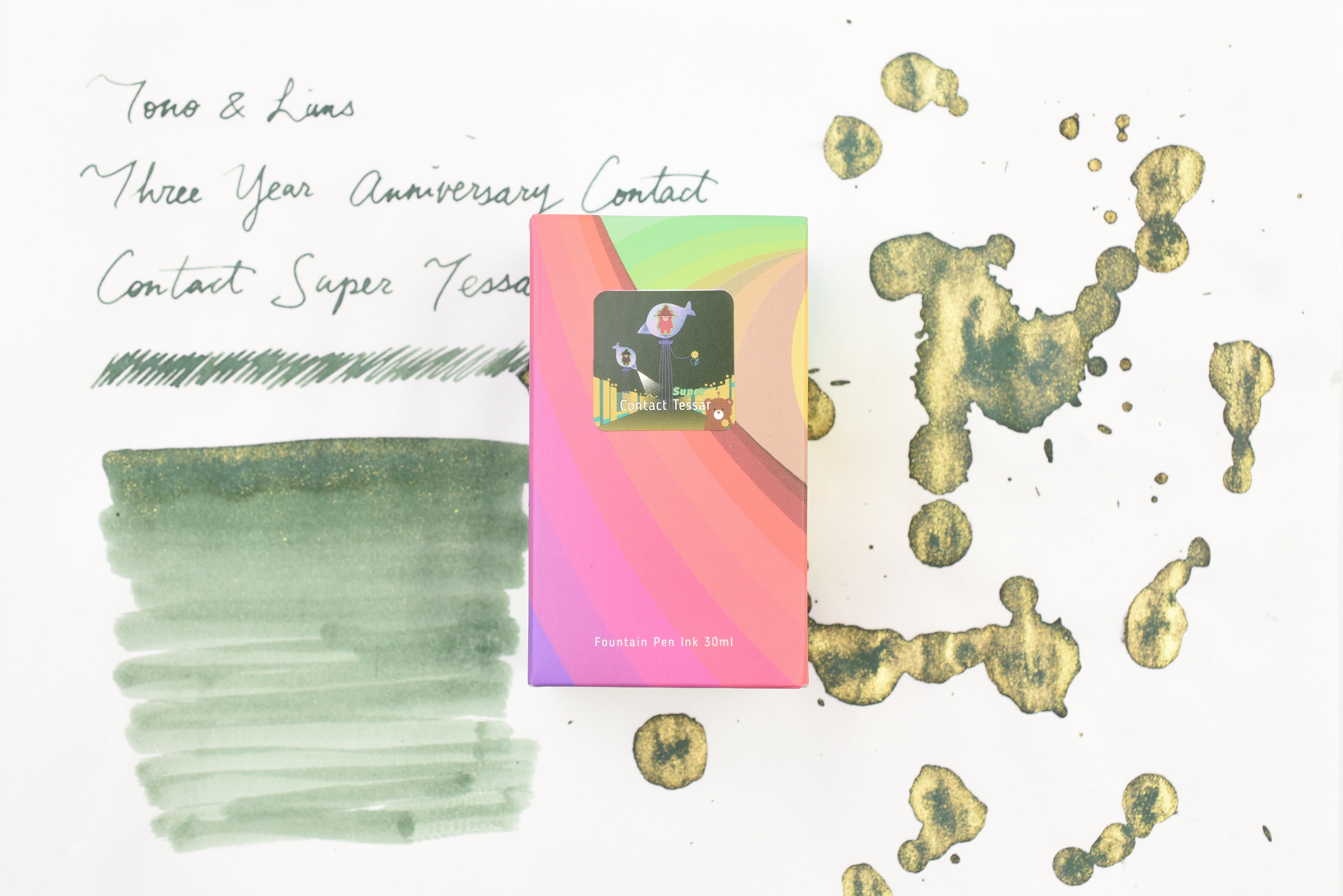 Tono & Lims Ink Bottle - Three Year Anniversary Contact - Contact Super Tessar - 30ml