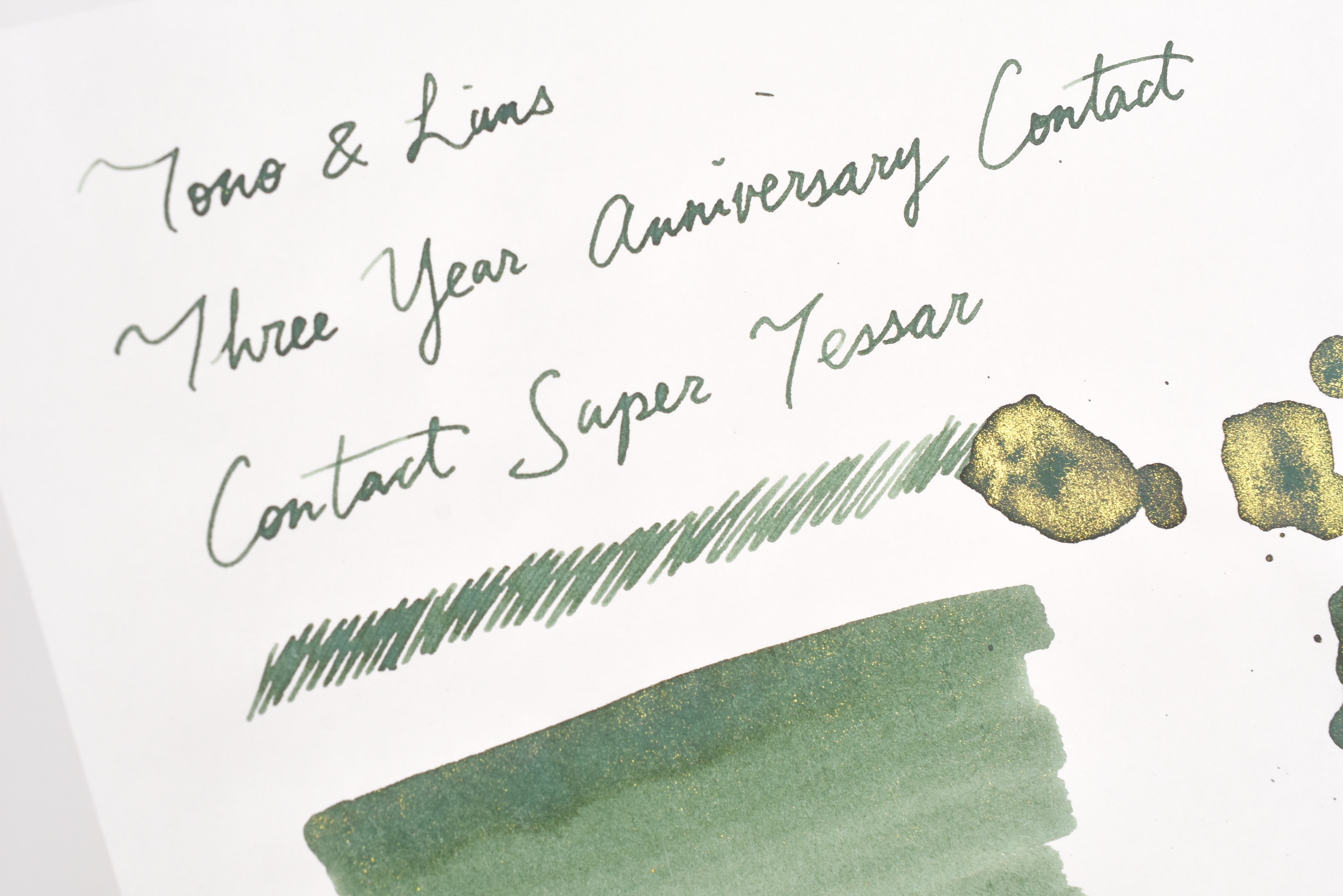 Tono & Lims Ink Bottle - Three Year Anniversary Contact - Contact Super Tessar - 30ml