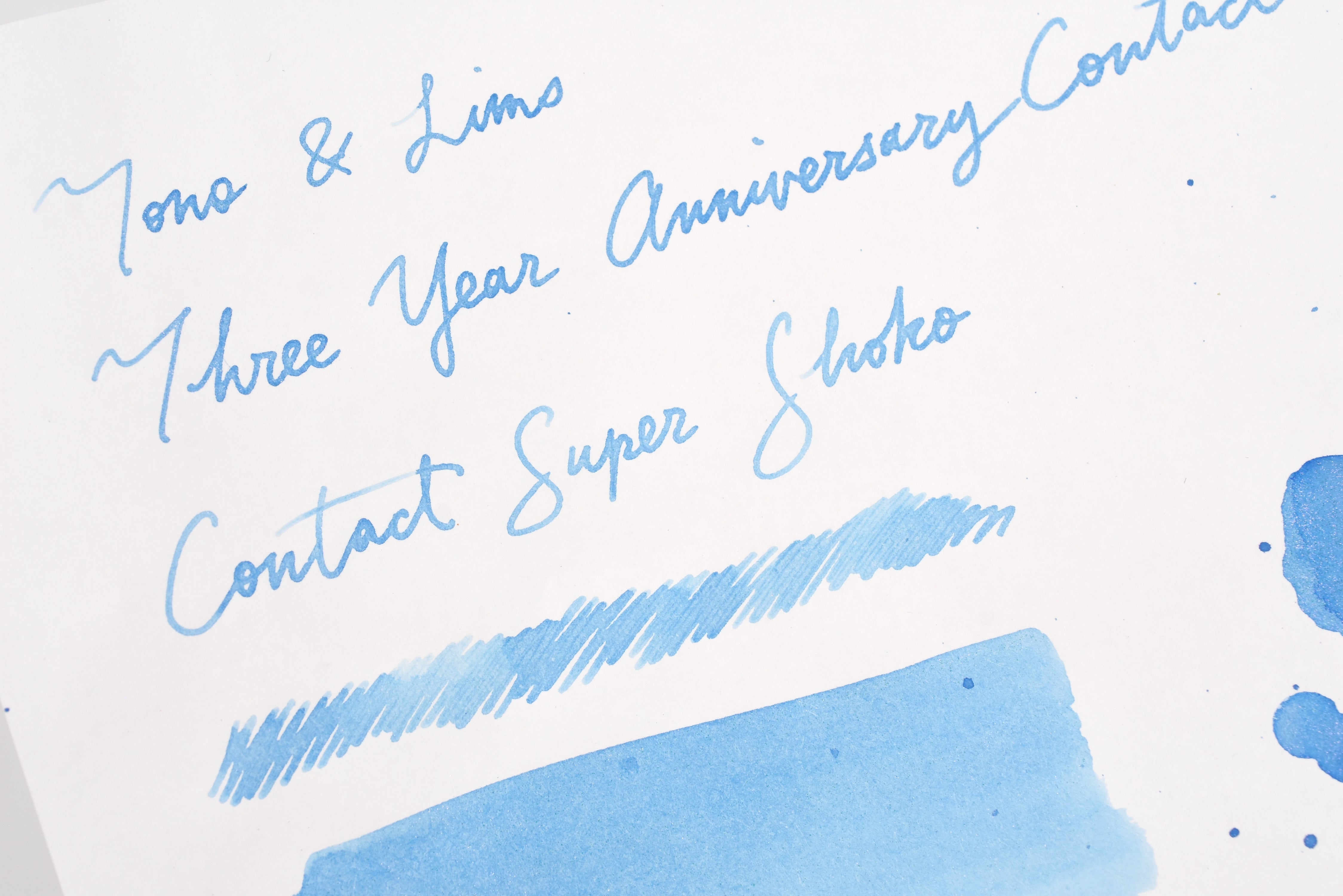 Tono & Lims Ink Bottle - Three Year Anniversary Contact - Contact Super Shoko - 30ml