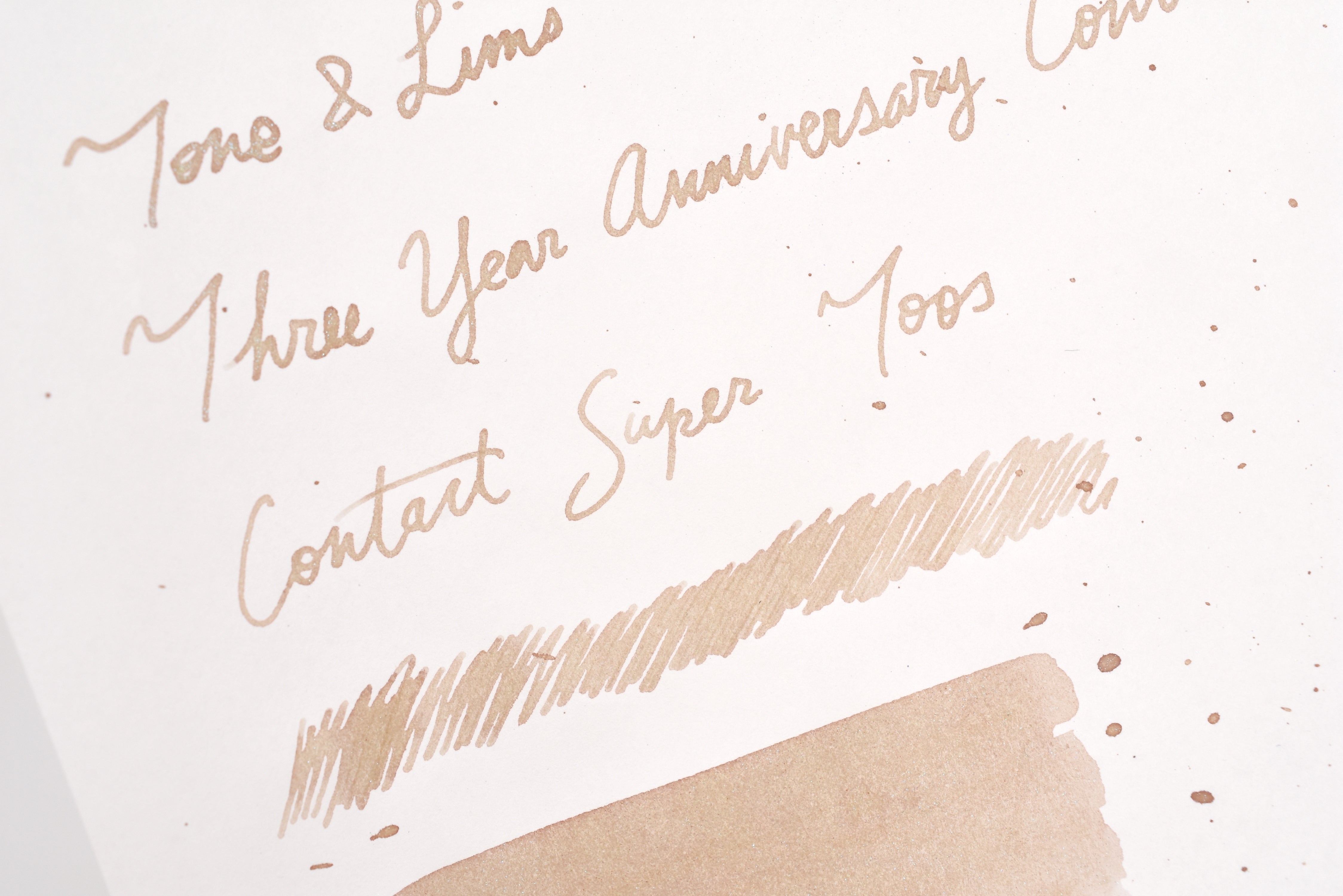 Tono & Lims Ink Bottle - Three Year Anniversary Contact - Contact Super TooS - 30ml