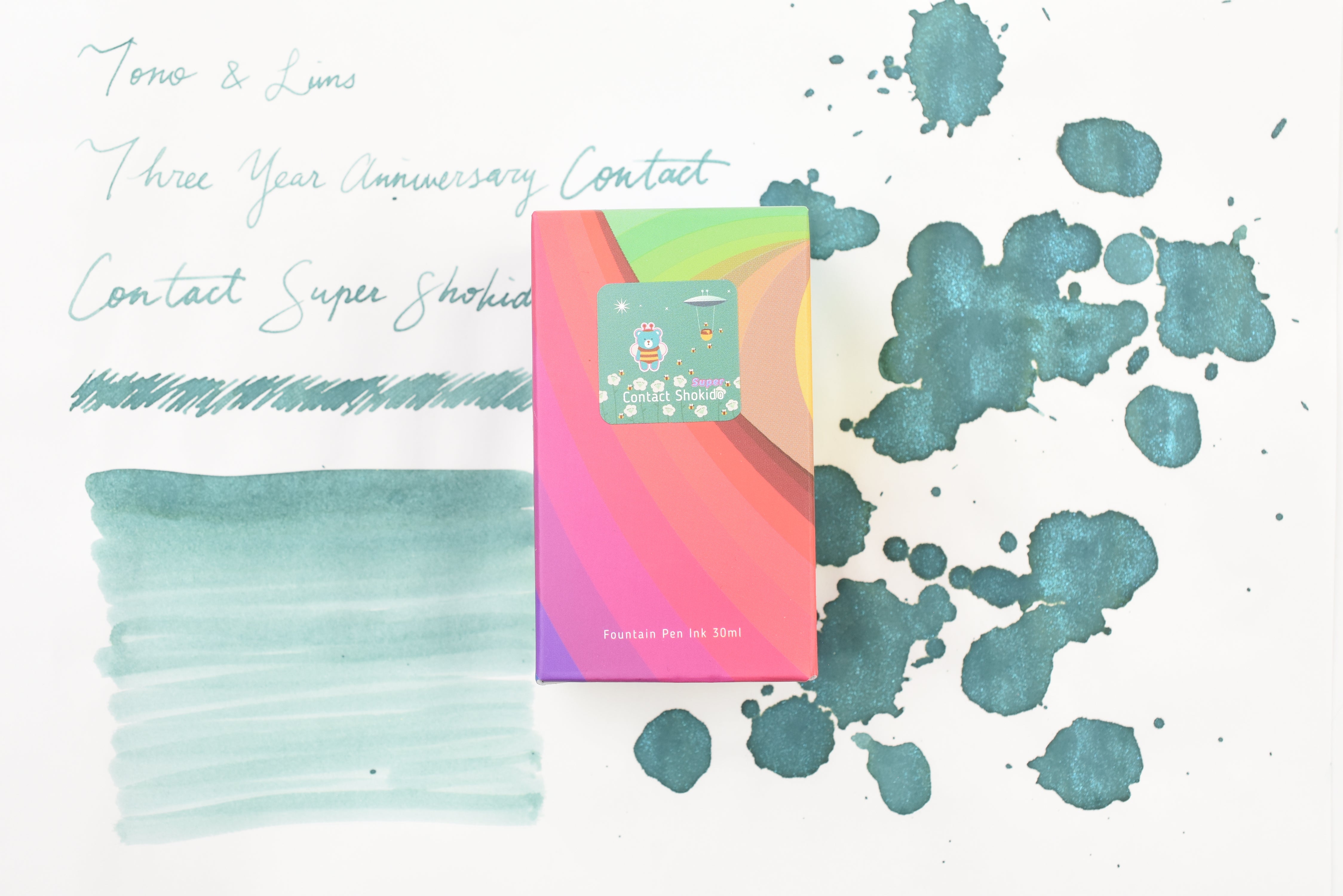 Tono & Lims Ink Bottle - Three Year Anniversary Contact - Contact Super Shokido - 30ml