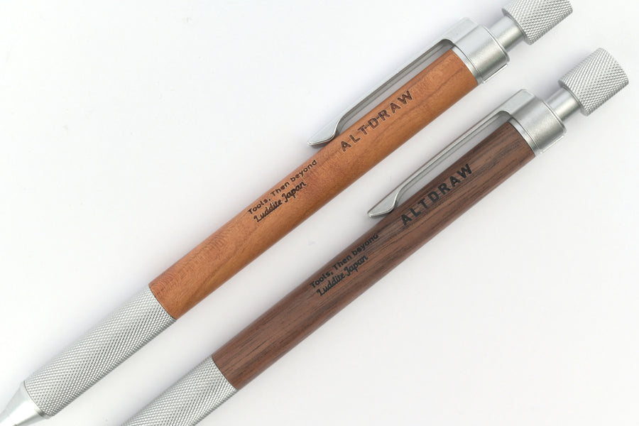 LUDDITE Mechanical Pencil - AltDraw Matte Silver - 0.5mm