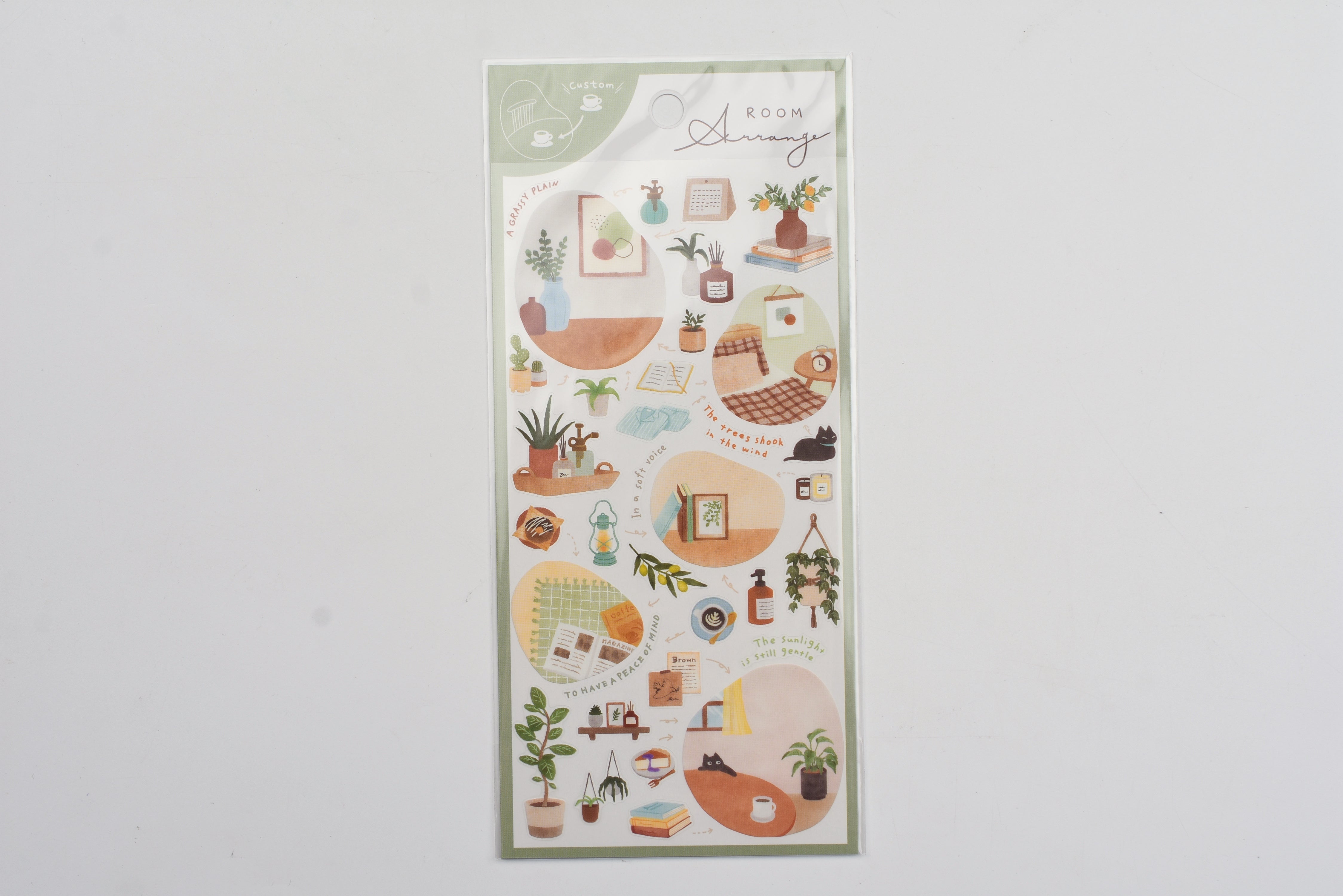 Mind Wave Room Arrangement Sticker - Plant