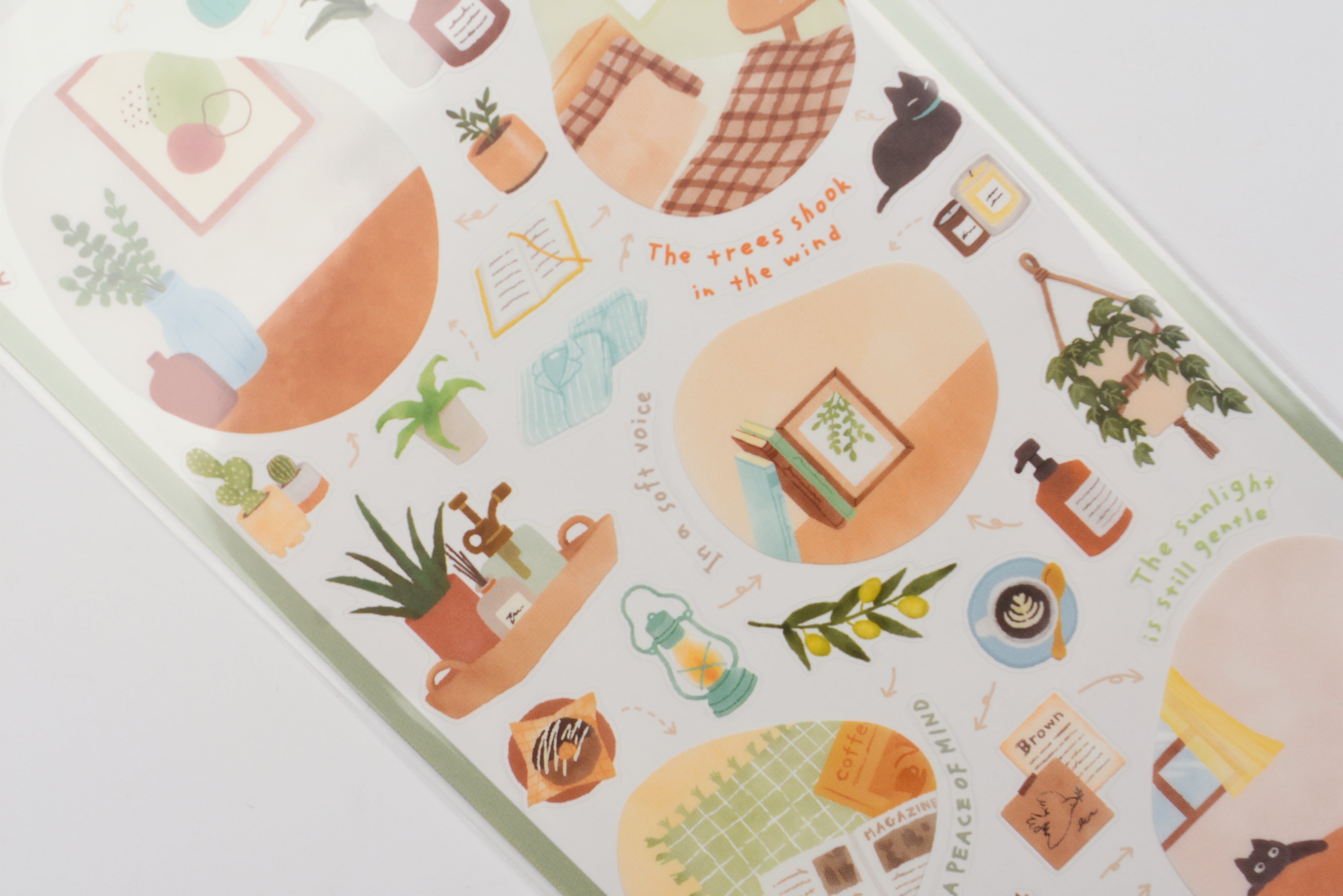 Mind Wave Room Arrangement Sticker - Plant