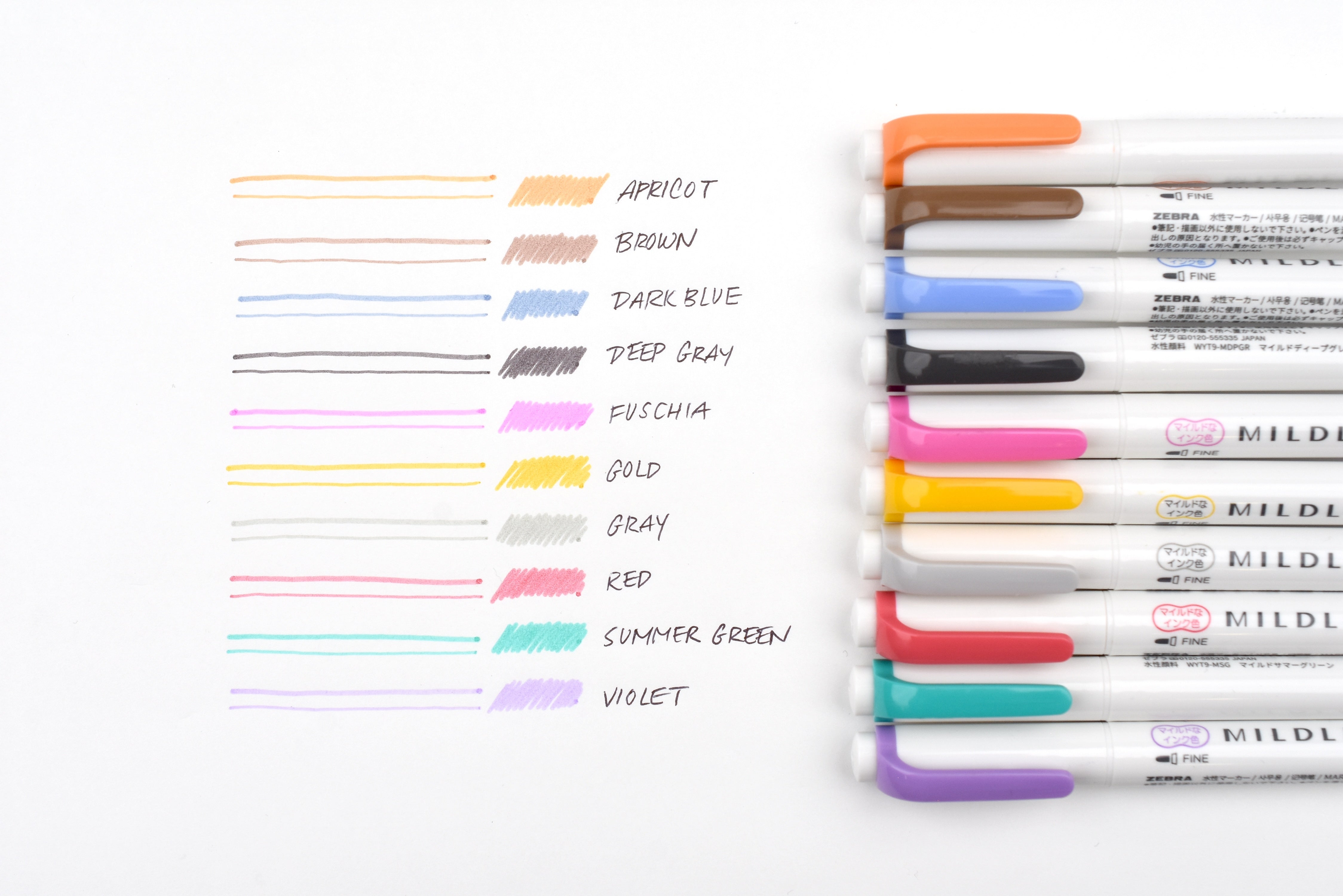 Zebra Highlighter Mildliner Fine - Limited Edition