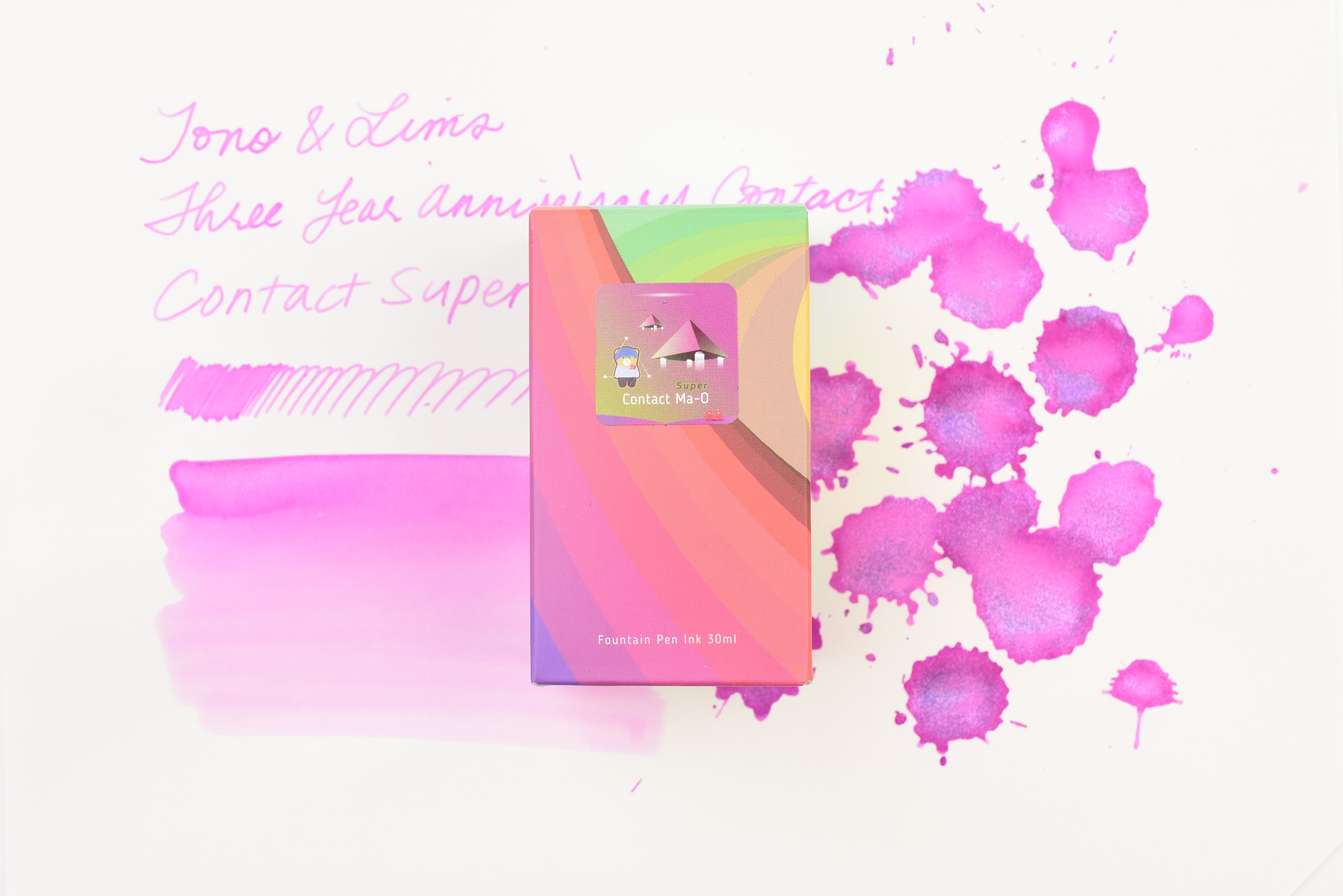 Tono & Lims Ink Bottle - Three Year Anniversary Contact - Contact Super Ma-O - 30ml