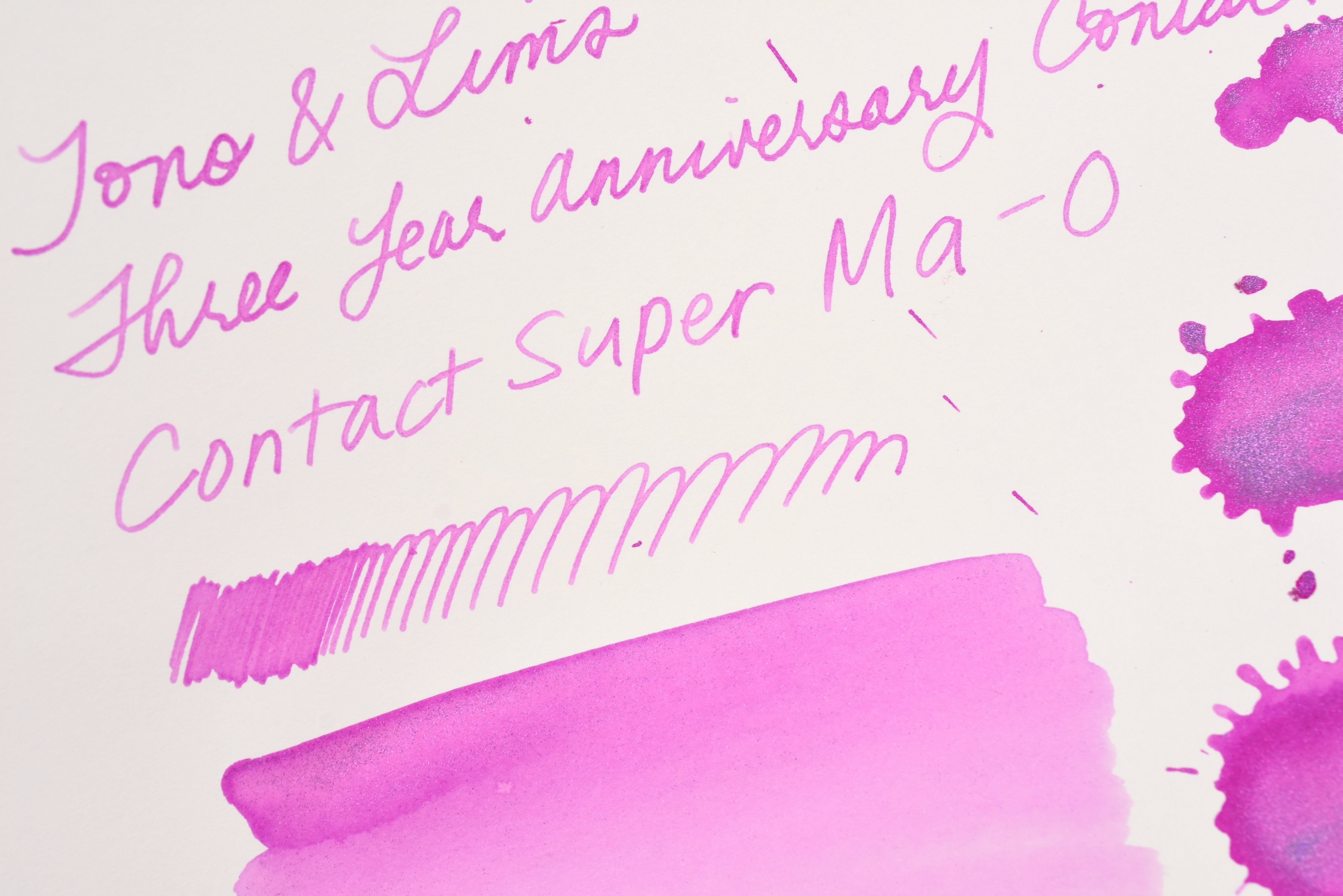 Tono & Lims Ink Bottle - Three Year Anniversary Contact - Contact Super Ma-O - 30ml