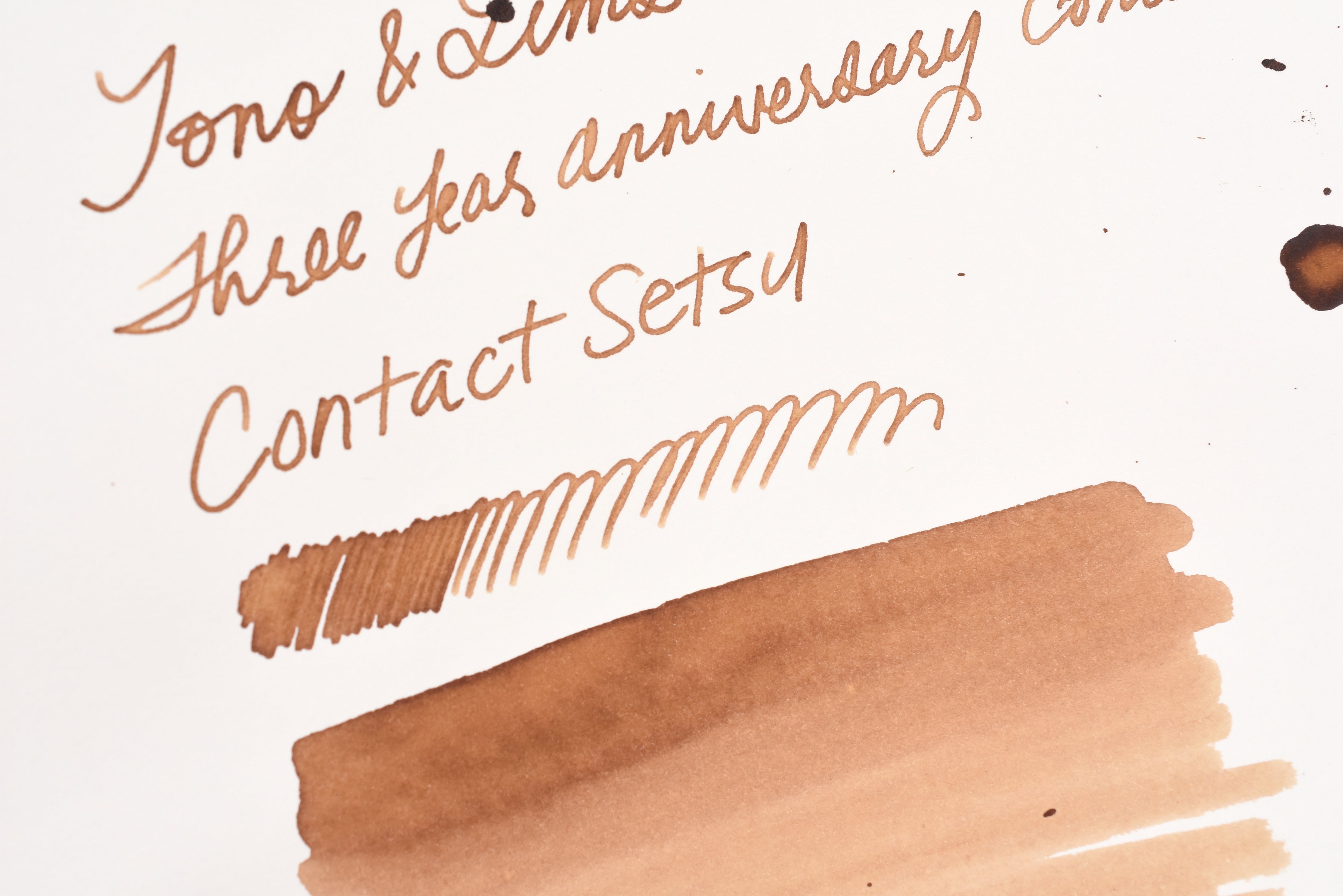 Tono & Lims Ink Bottle - Three Year Anniversary Contact - Contact