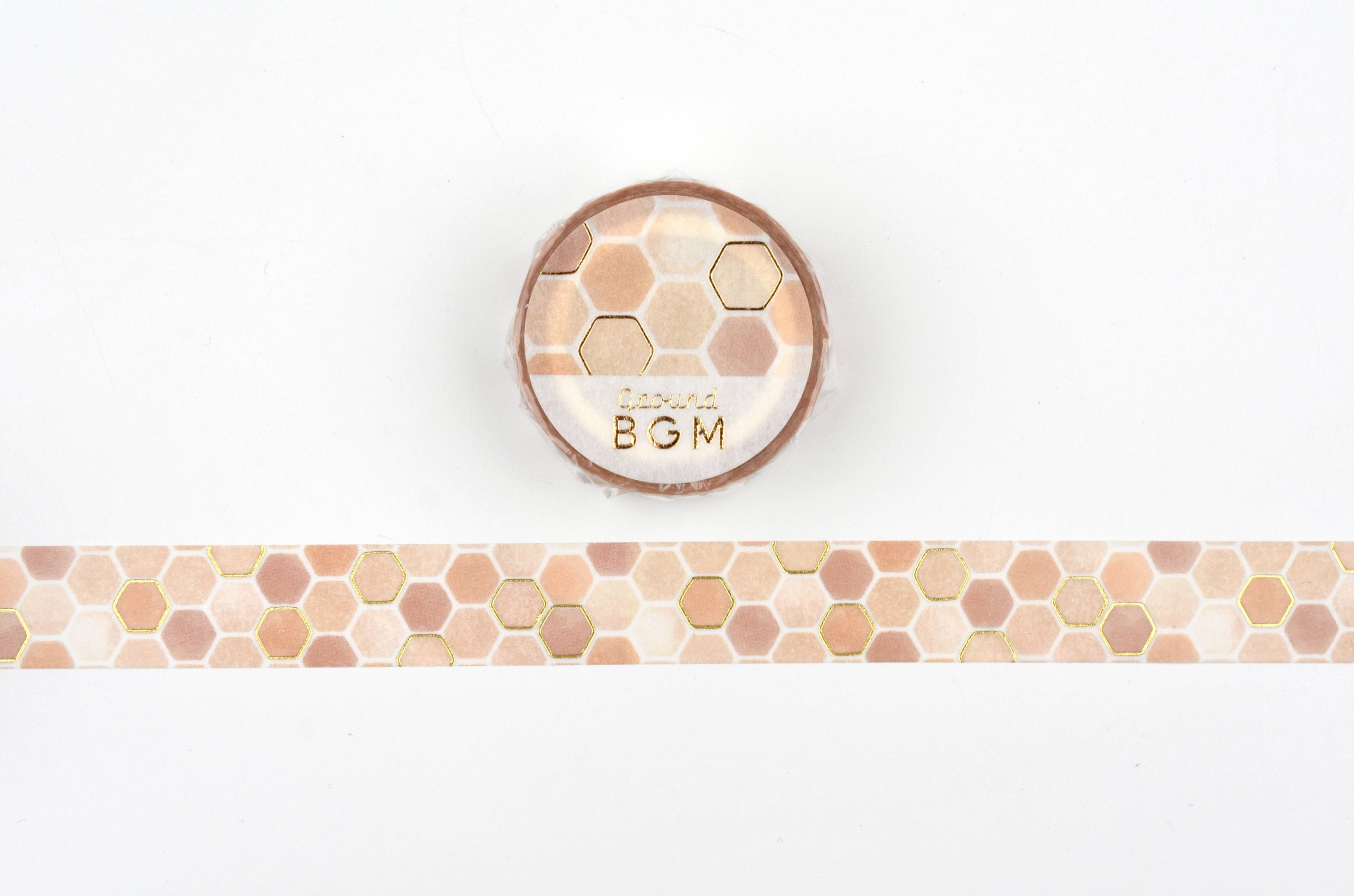 BGM Life Washi Tape - Foil Stamping - Grand Honeycomb