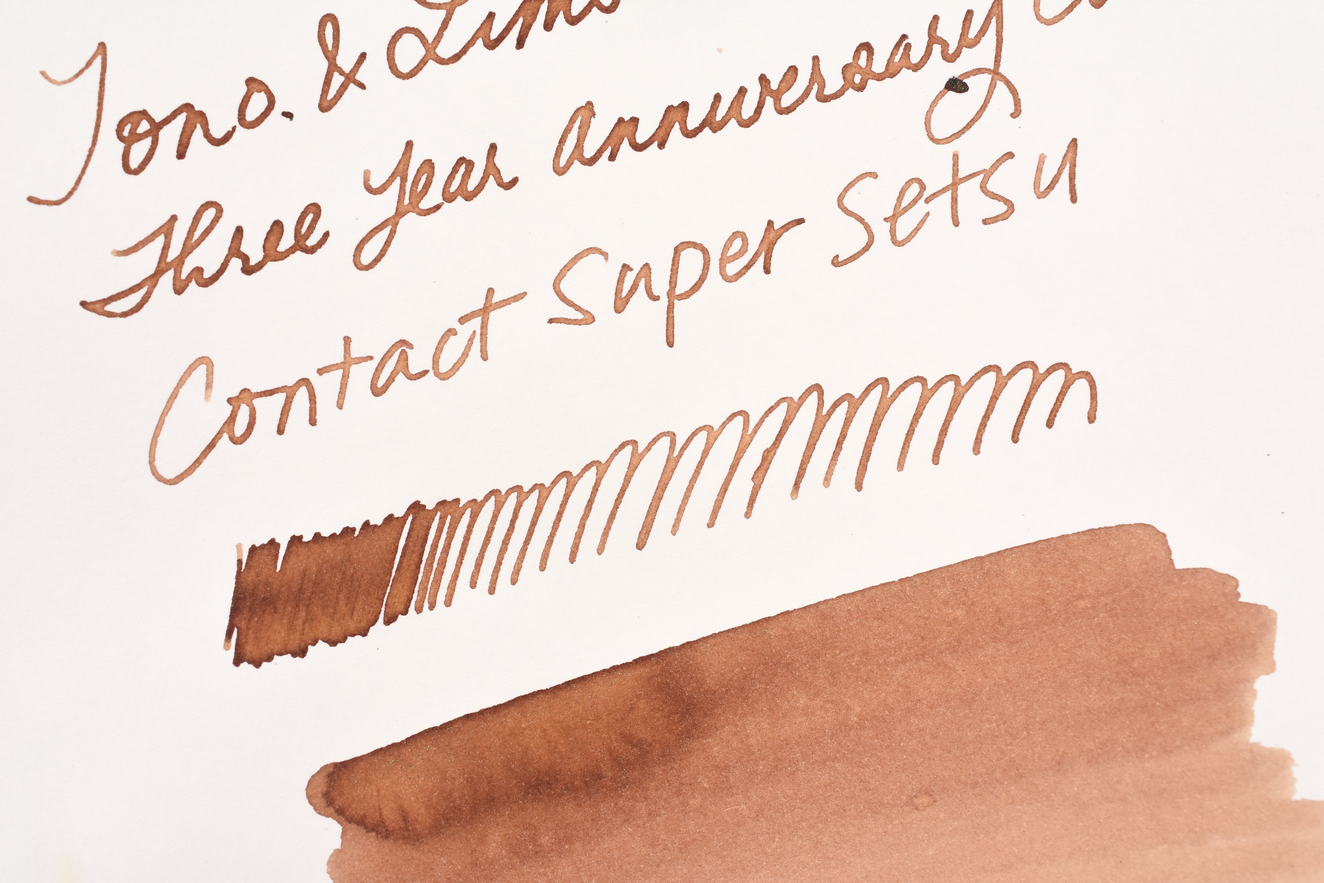 Tono & Lims Ink Bottle - Three Year Anniversary Contact - Contact