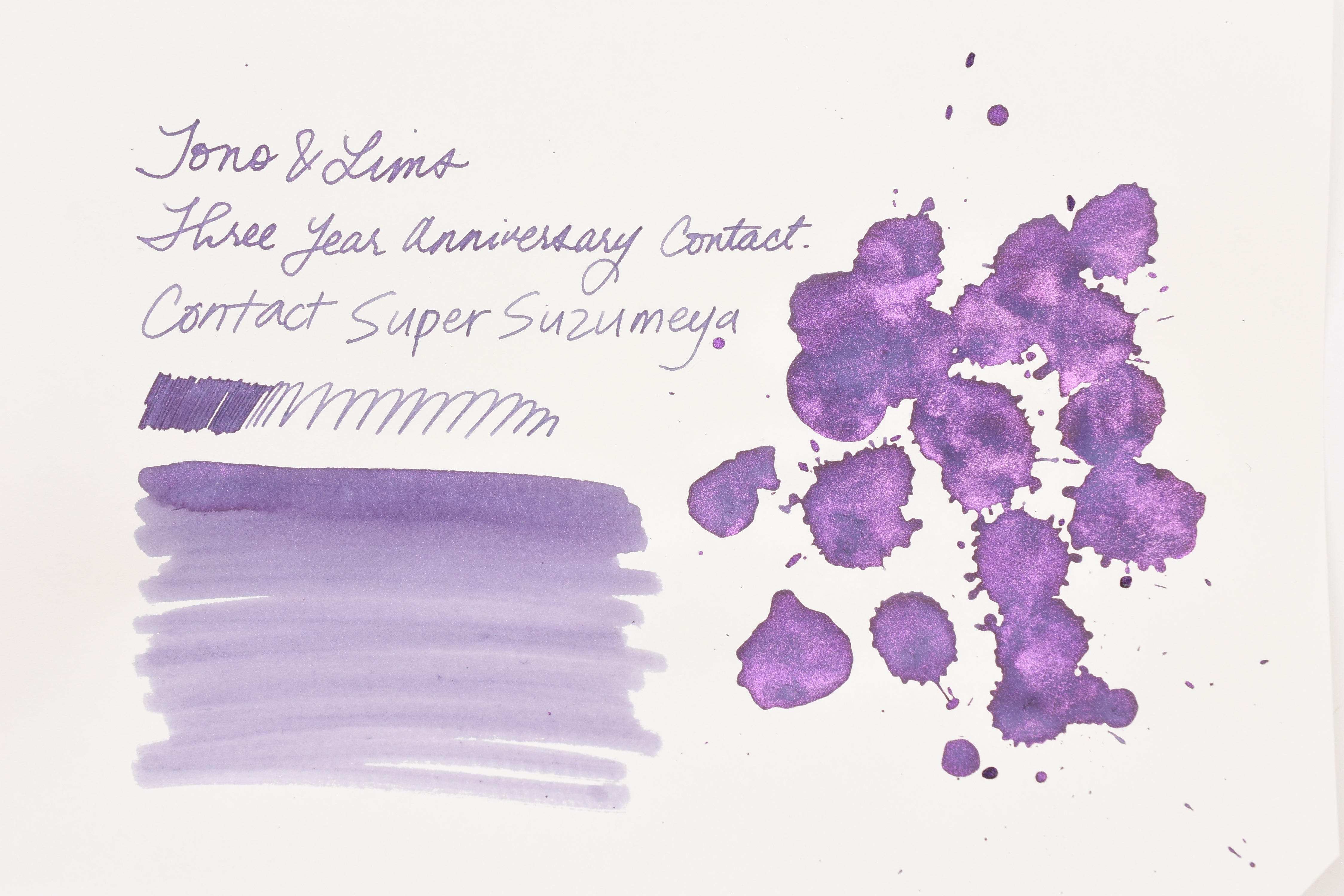 Tono & Lims Ink Bottle - Three Year Anniversary Contact - Contact Super Suzumeya - 30ml