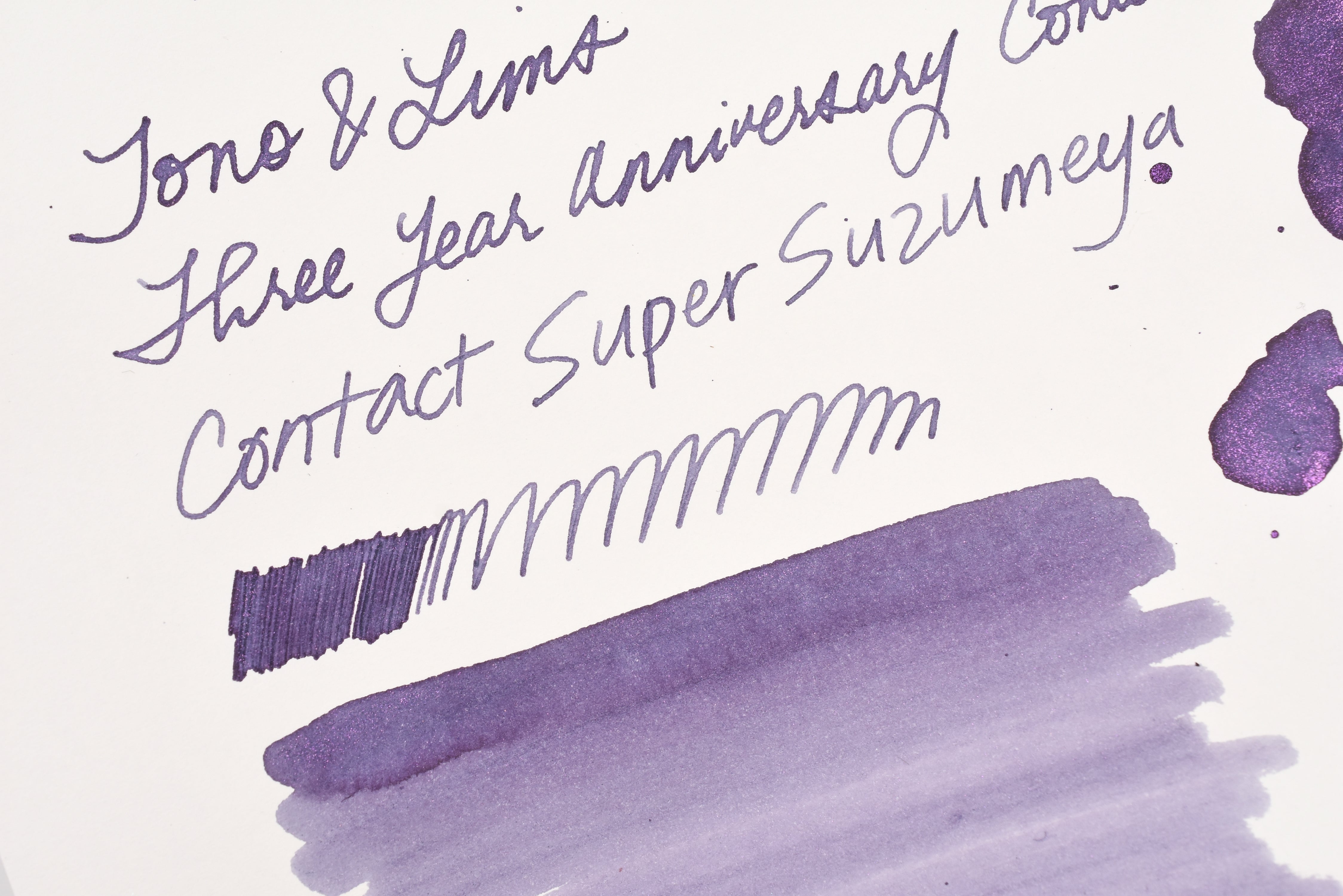 Tono & Lims Ink Bottle - Three Year Anniversary Contact - Contact Super Suzumeya - 30ml