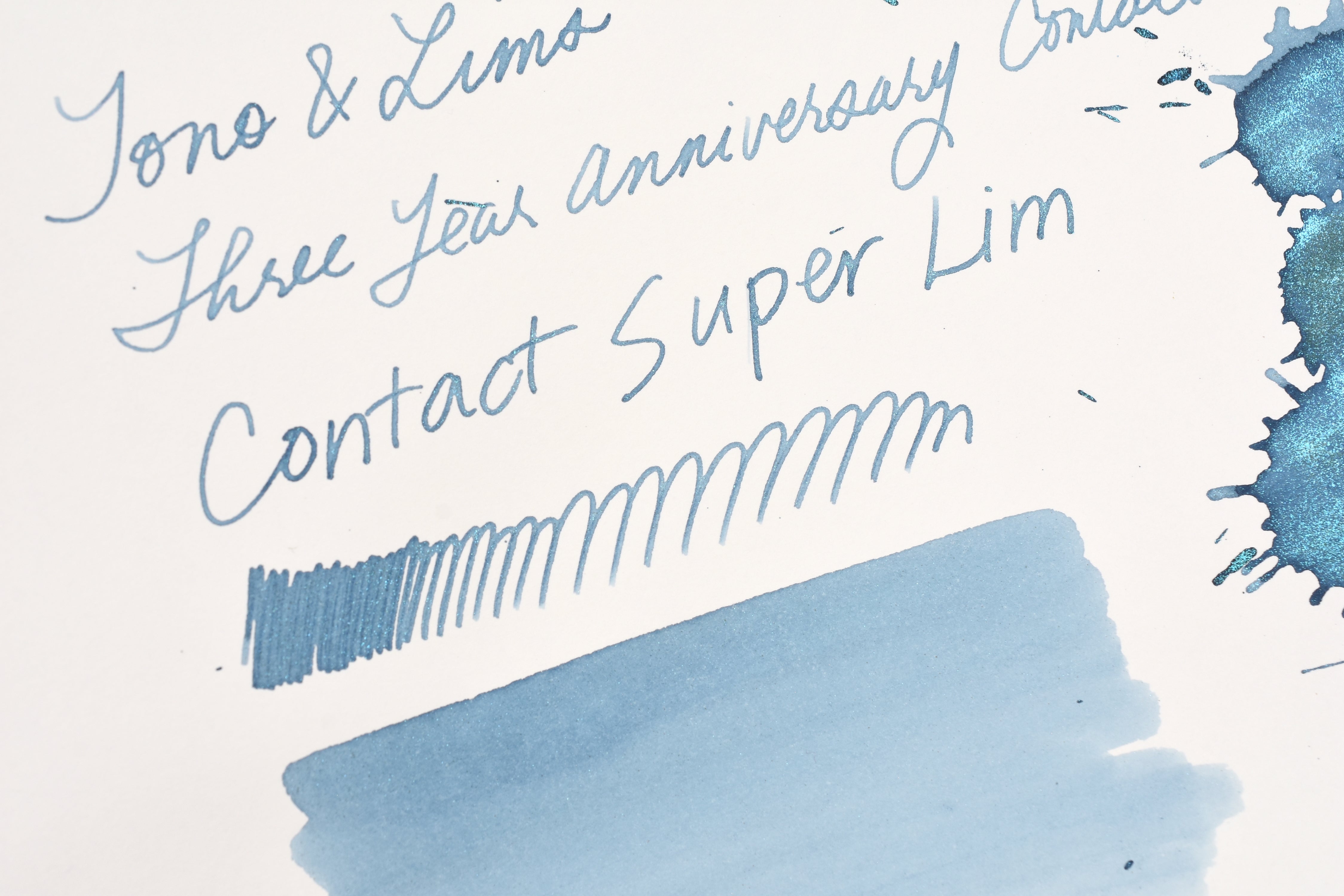 Tono & Lims Ink Bottle - Three Year Anniversary Contact - Contact Super Lim - 30ml