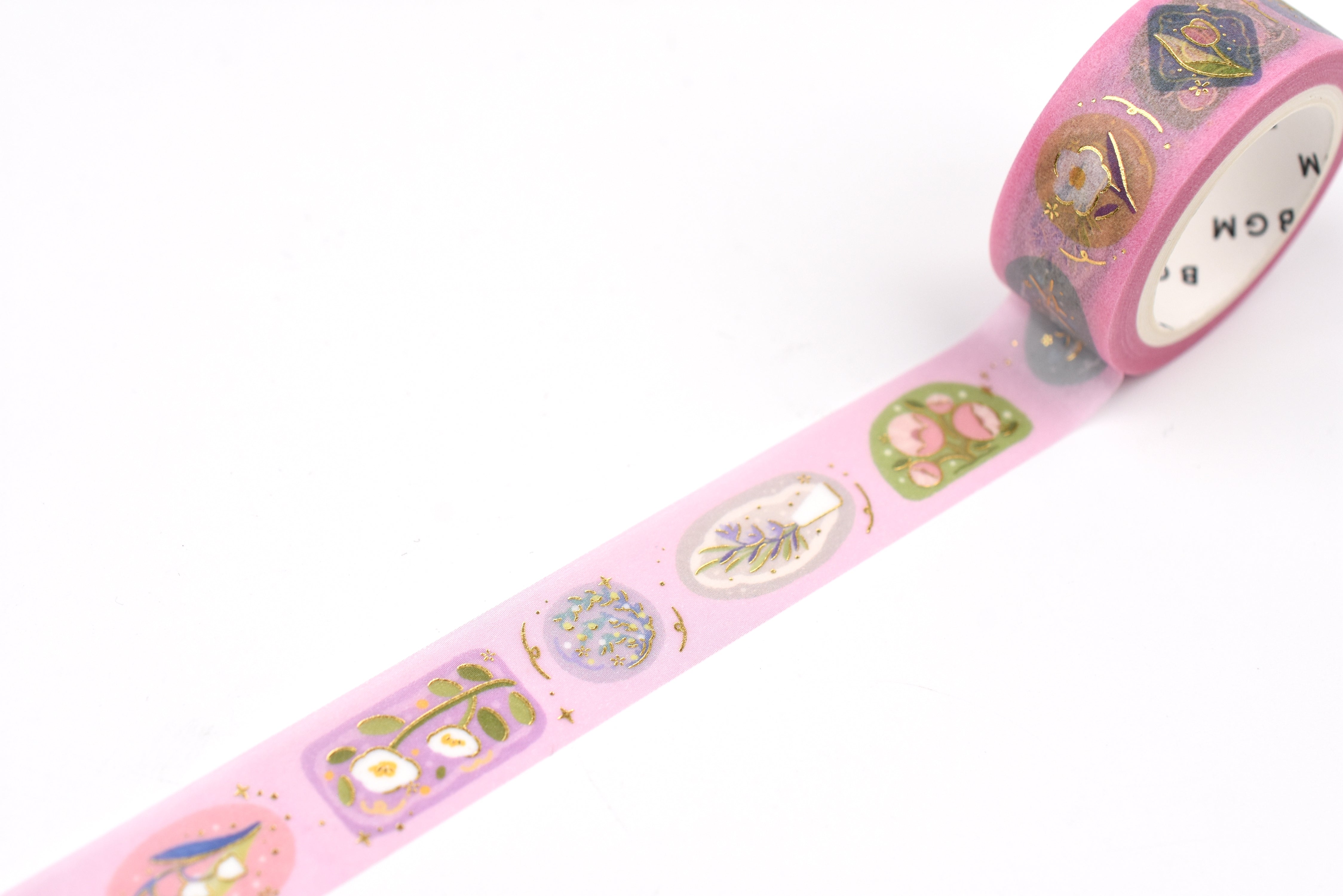 BGM Life Washi Tape - Foil Stamping - Flower Brooch