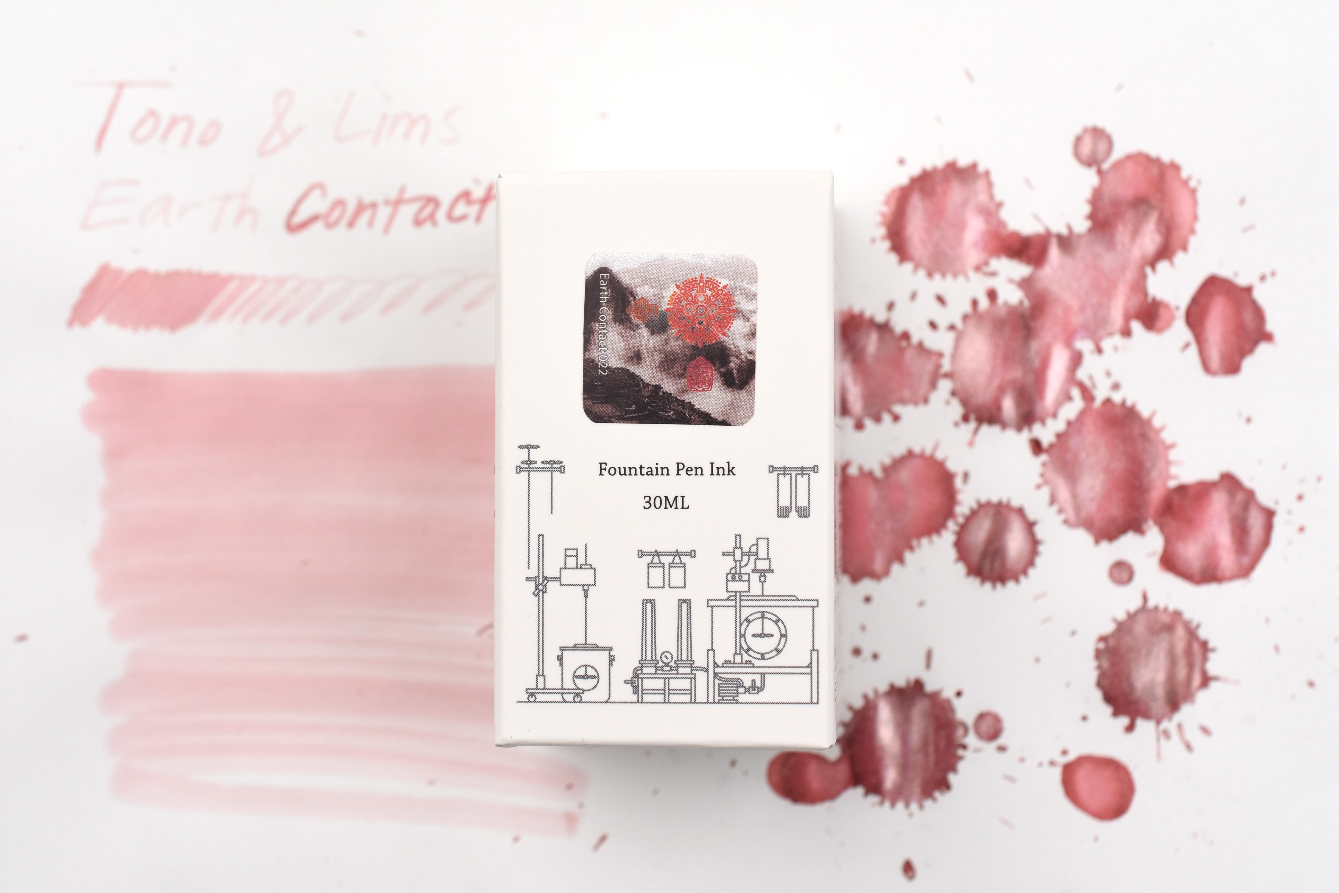 Tono & Lims Ink Bottle - Earth Contact - 022 Rhodochrosite - 30ml