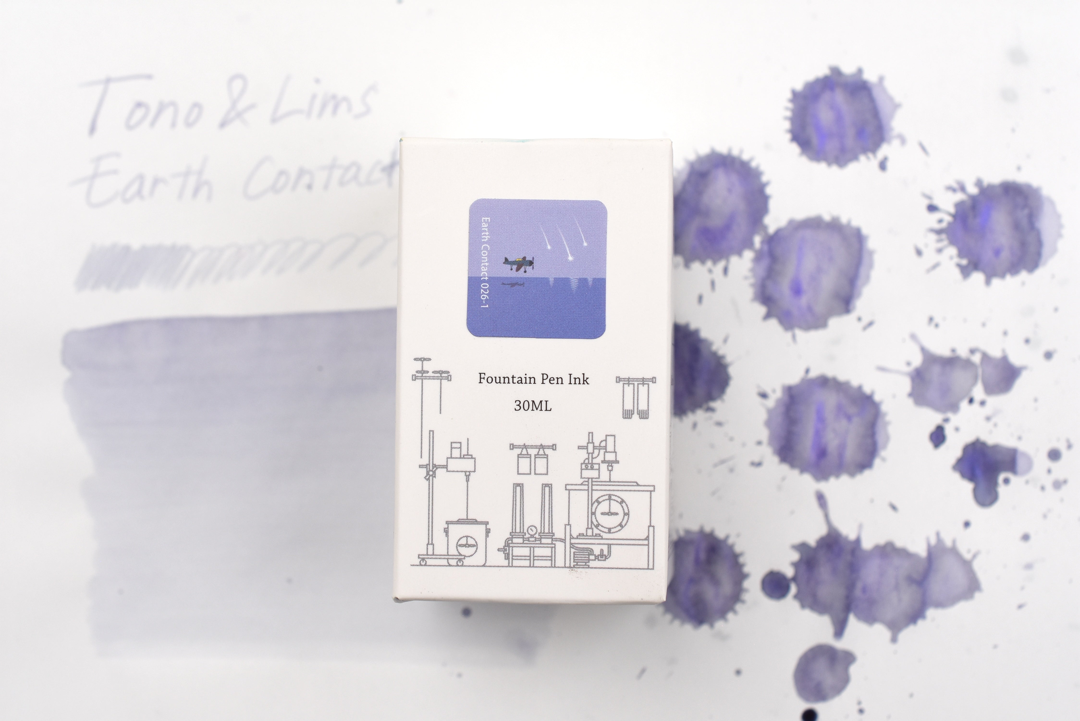 Tono & Lims Ink Bottle - Earth Contact - 026-1 Fluorite Indigo - 30ml