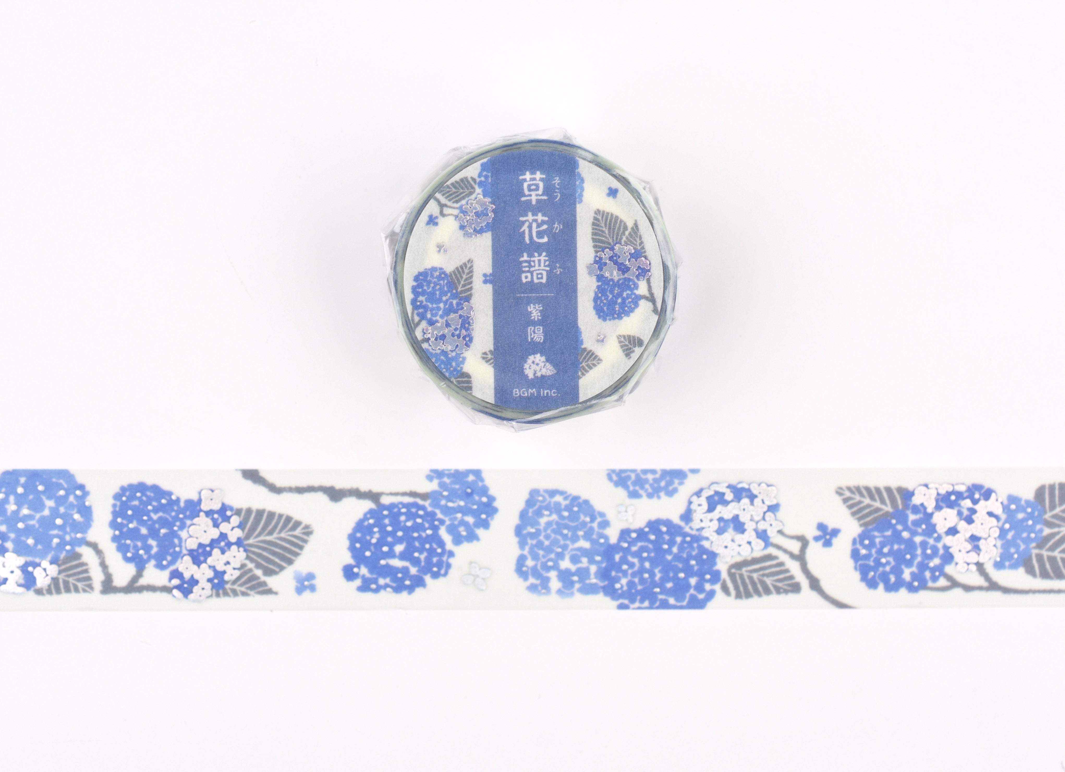 BGM Washi Tape - Foil Stamping - Kusahanafu - Hydrangea