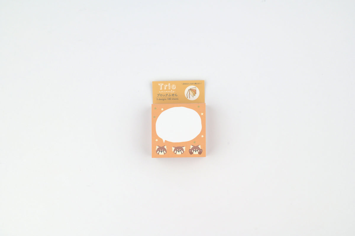 LABCLIP Sticky Notes - Trio Animals - Red Panda