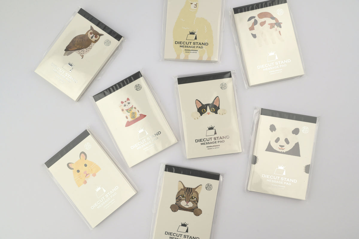 Marumo Printing - Die-Cut Stand Message Pad - Animals