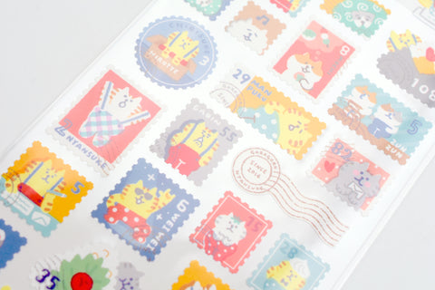 Mind Wave Stamp Sticker - Gorogoro Nyansuke Postage Stamp