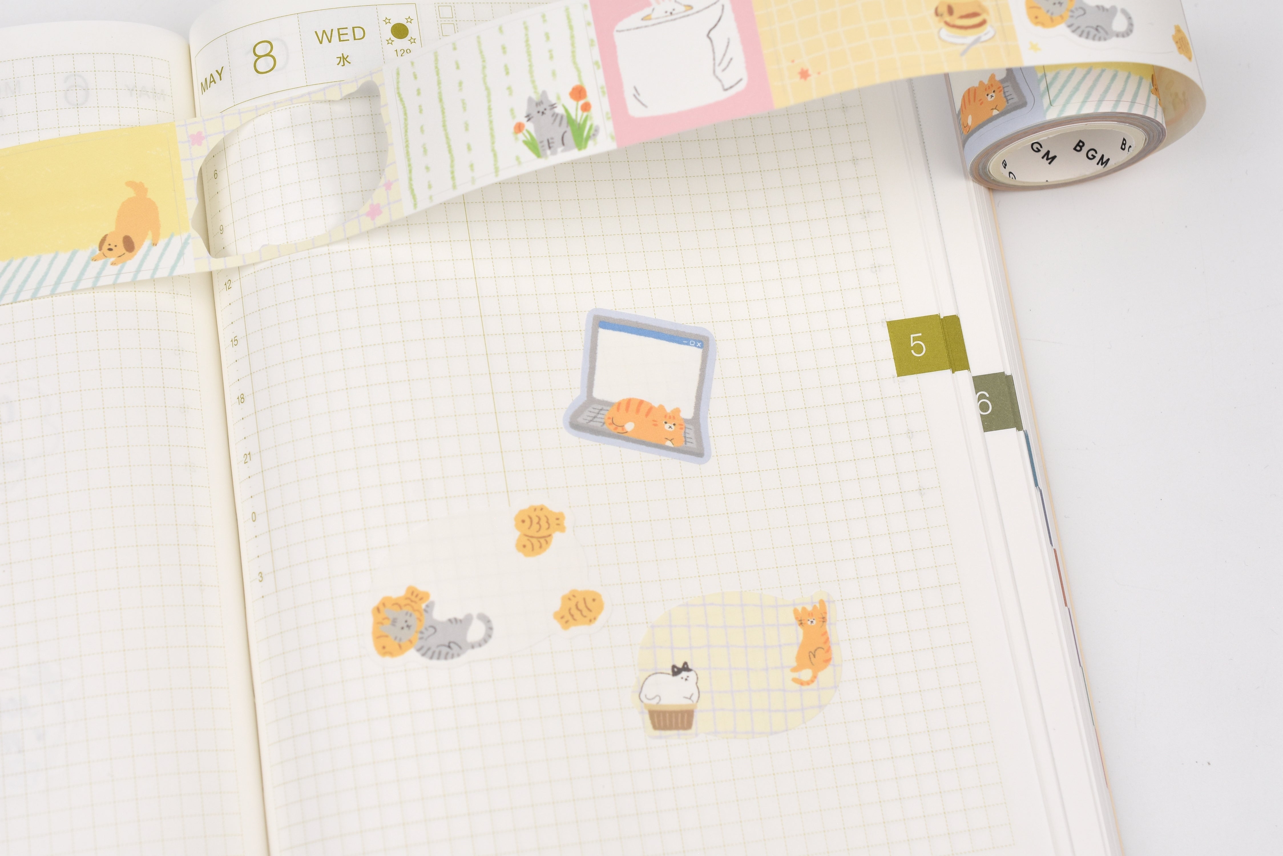 BGM Roll Sticker - Writable - Warm Weather