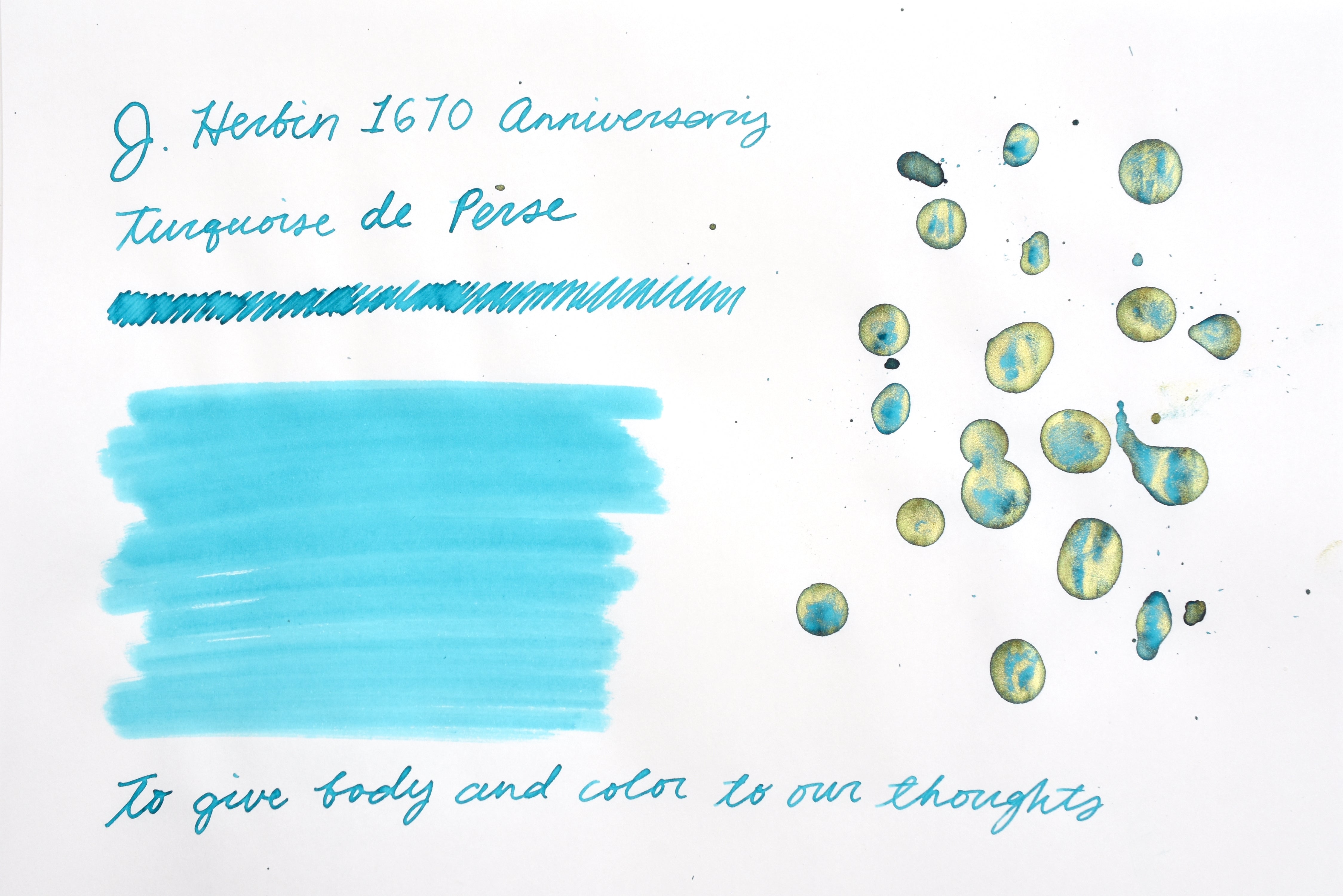 J. Herbin - 1670 Turquoise de Perse - 50mL bottled ink