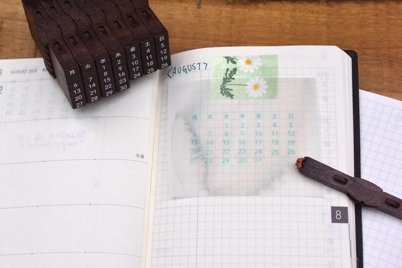 Shachihata Perpetual Calendar Stamp - Japanese – Yoseka