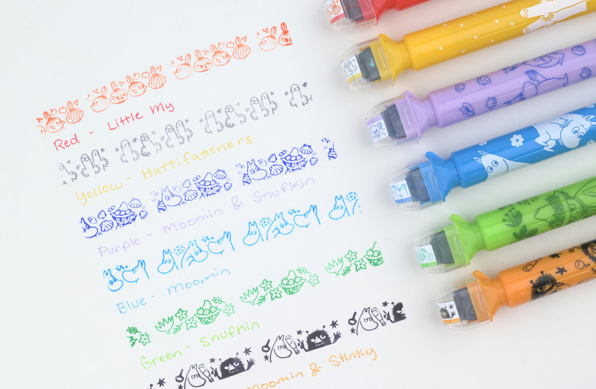 Kutsuwa x Moomin Roller Stamp + Color Pen - Cruro