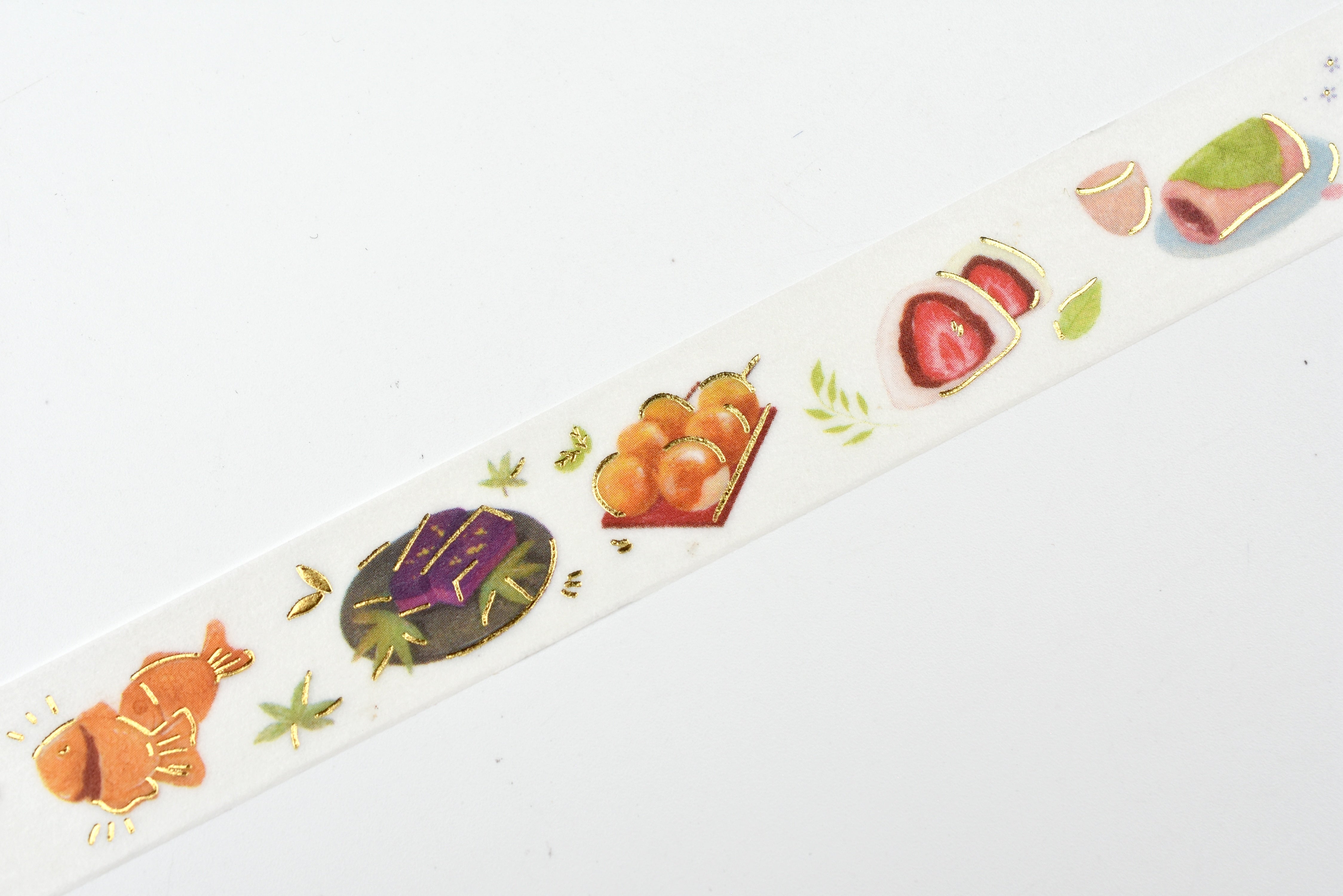 BGM Washi Tape - Foil Stamping - IPPAI - Full of Wagashi (Japanese Sweets)