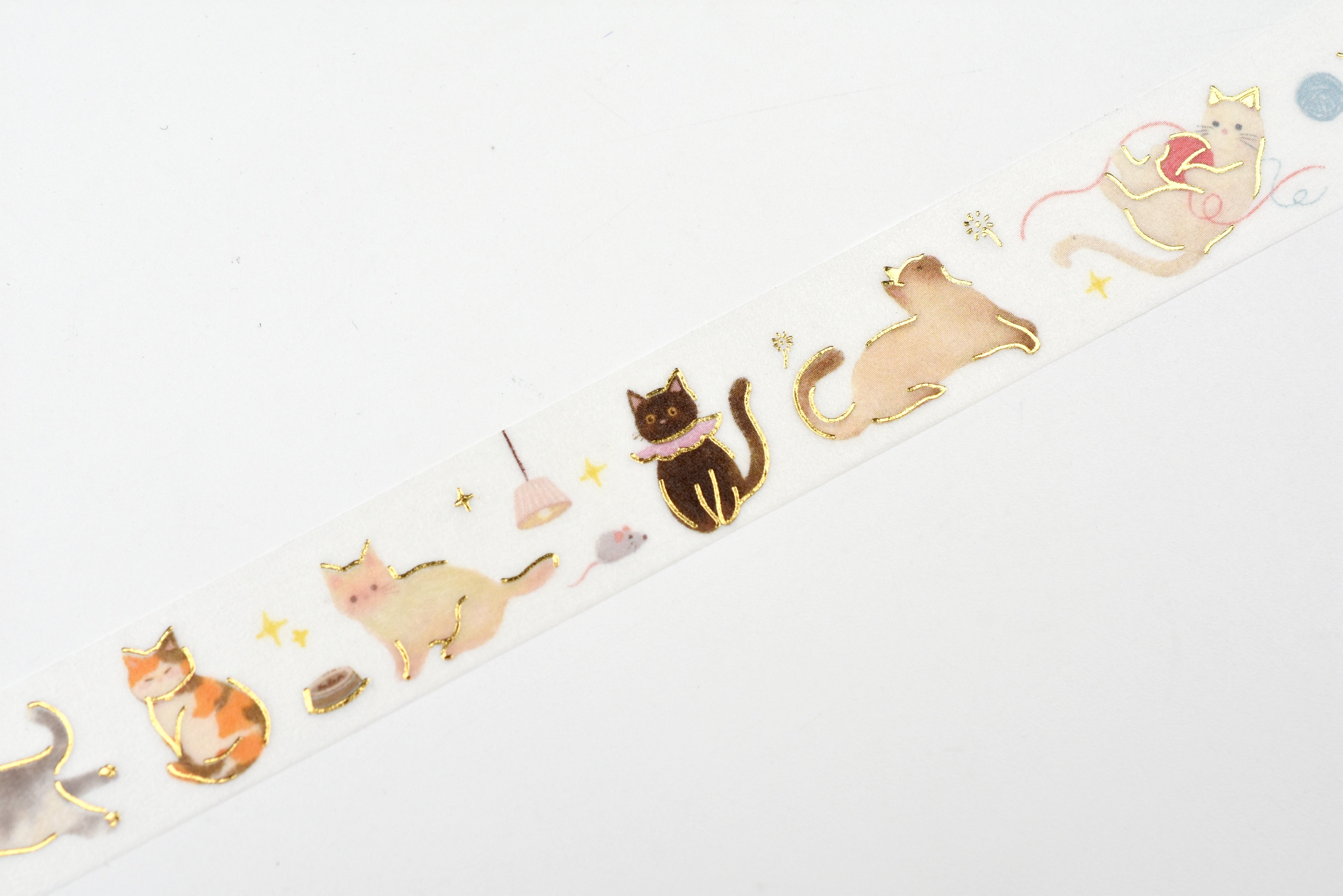 BGM Washi Tape - Foil Stamping - IPPAI - Full of Cats