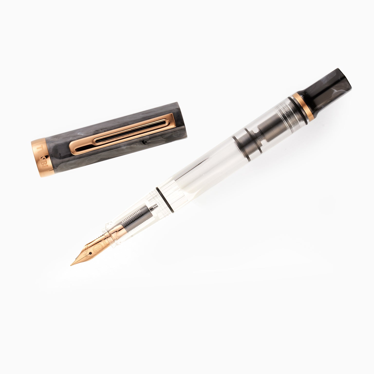 TWSBI ECO Fountain Pen - Black Marble with Bronze Trim (Pre-order starts 2/4, Shipping 2/6)