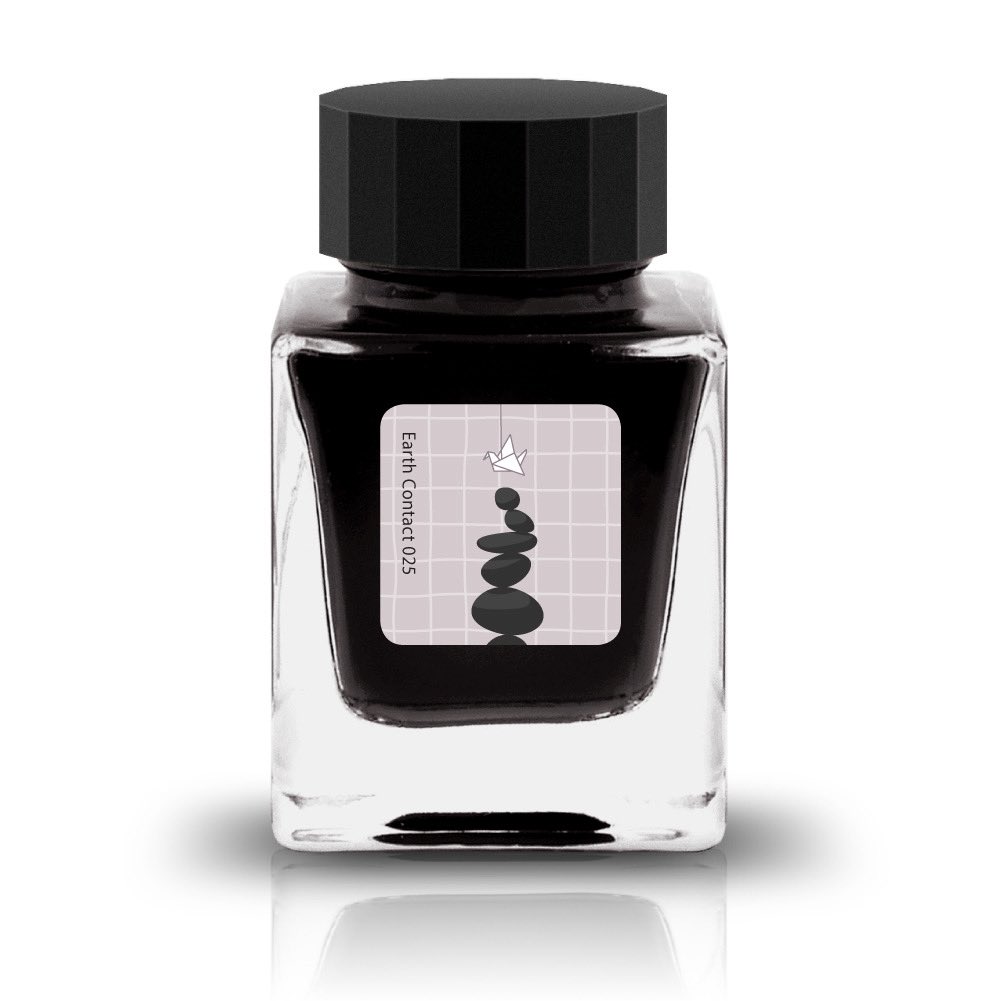 Tono & Lims Ink Bottle - Earth Contact - 025 Snowflake Obsidian - 30ml