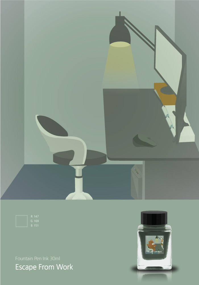 Tono & Lims Ink Bottle - Friendship - Escape from Work - 30ml (Coming Soon)