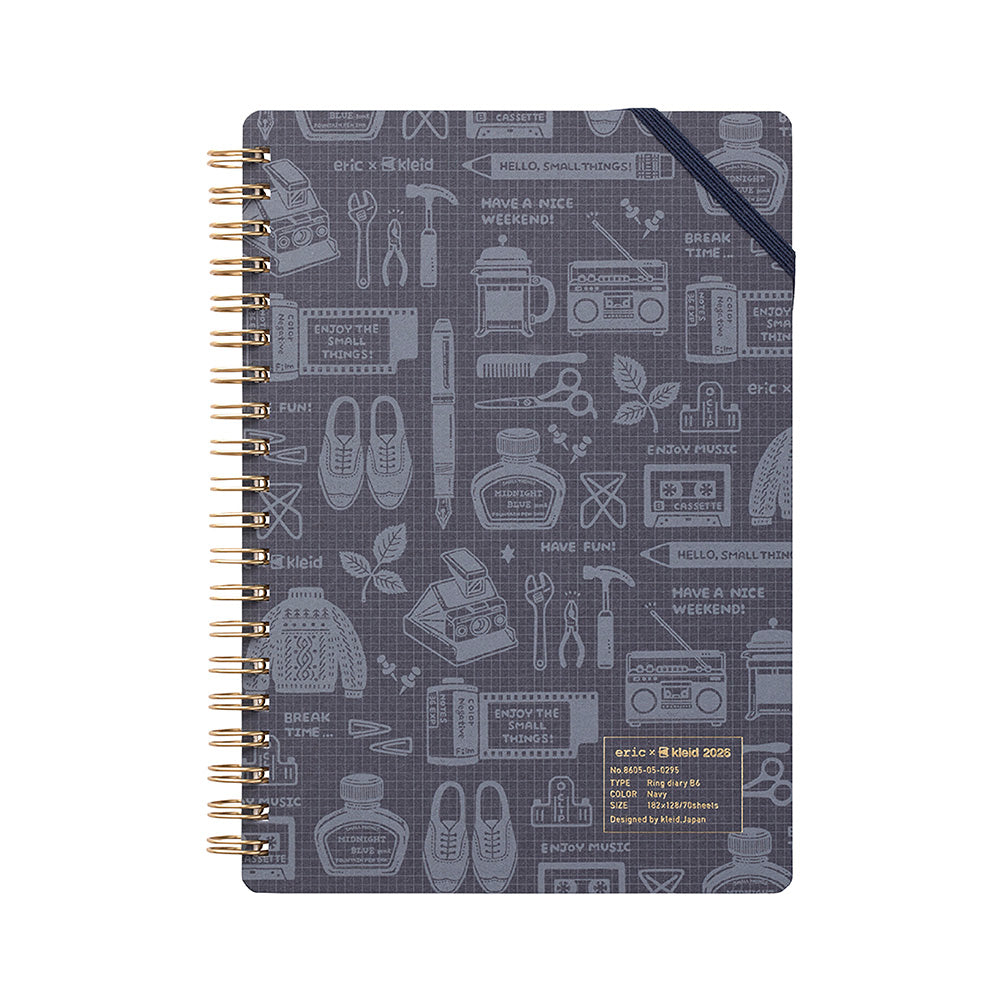 Kleid x eric Ring Diary - 2026 - B6 – Yoseka Stationery