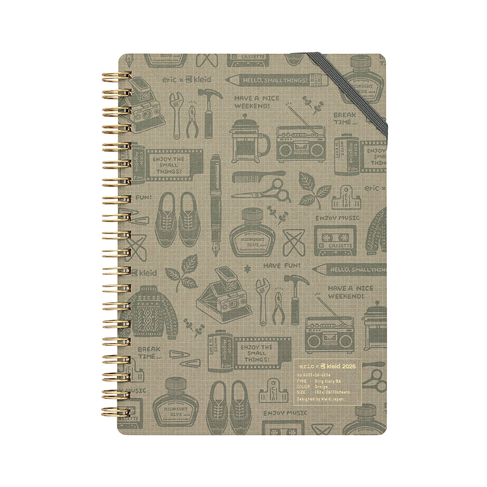 Kleid x eric Ring Diary - 2026 - B6 – Yoseka Stationery