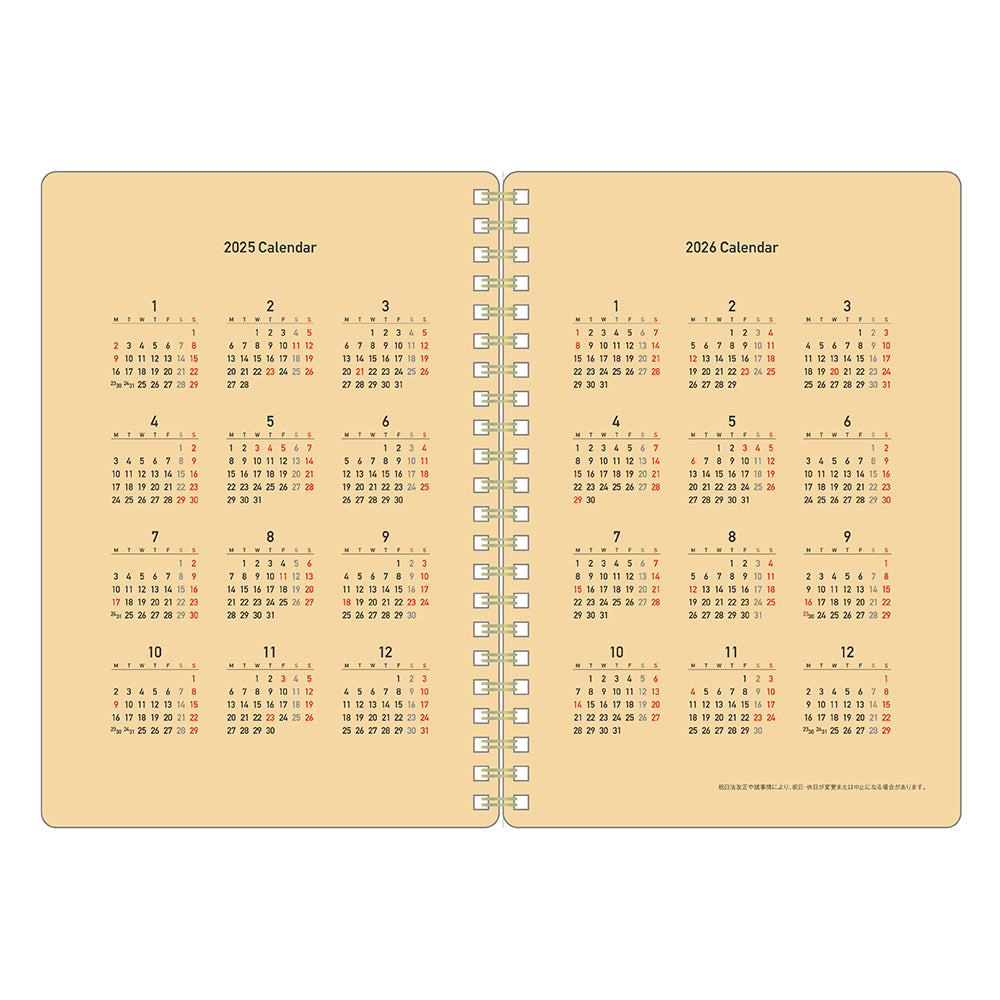 Kleid Kraft Work Diary - 2026 - B6 – Yoseka Stationery