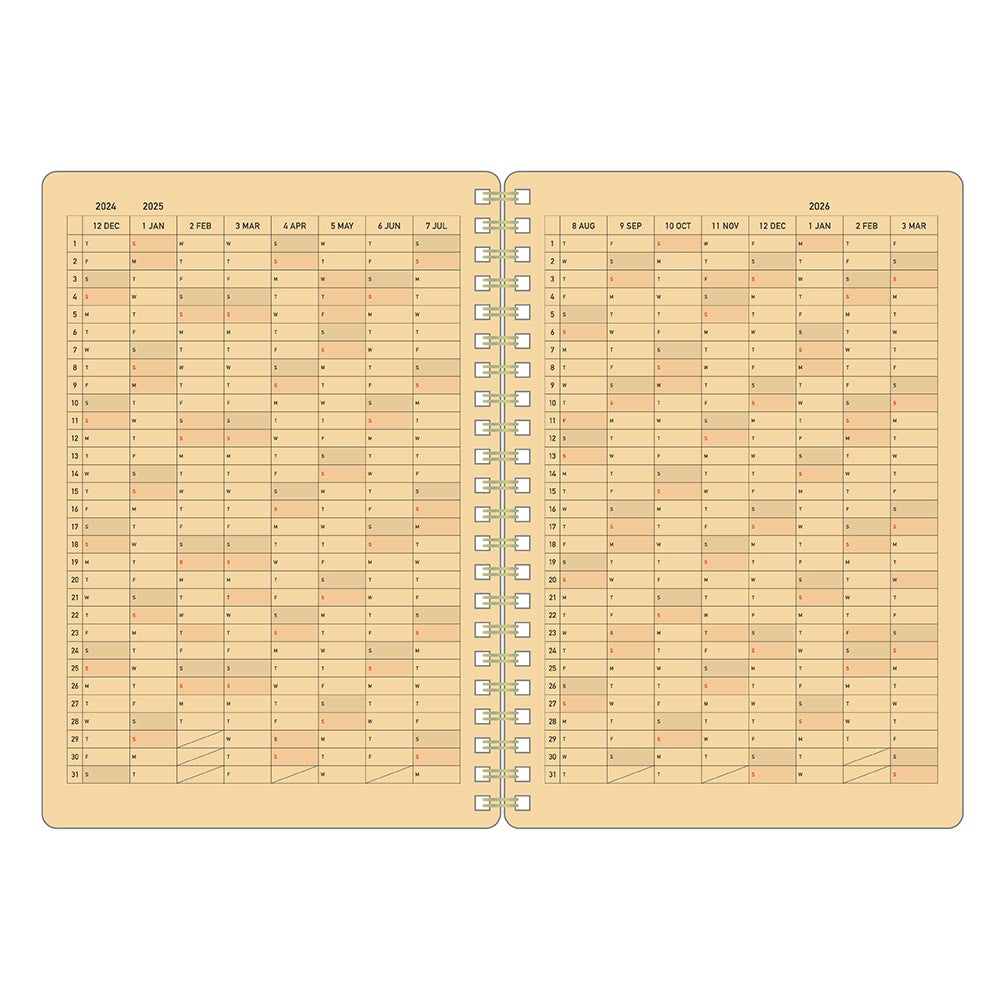 Kleid Kraft Work Diary - 2026 - B6 – Yoseka Stationery