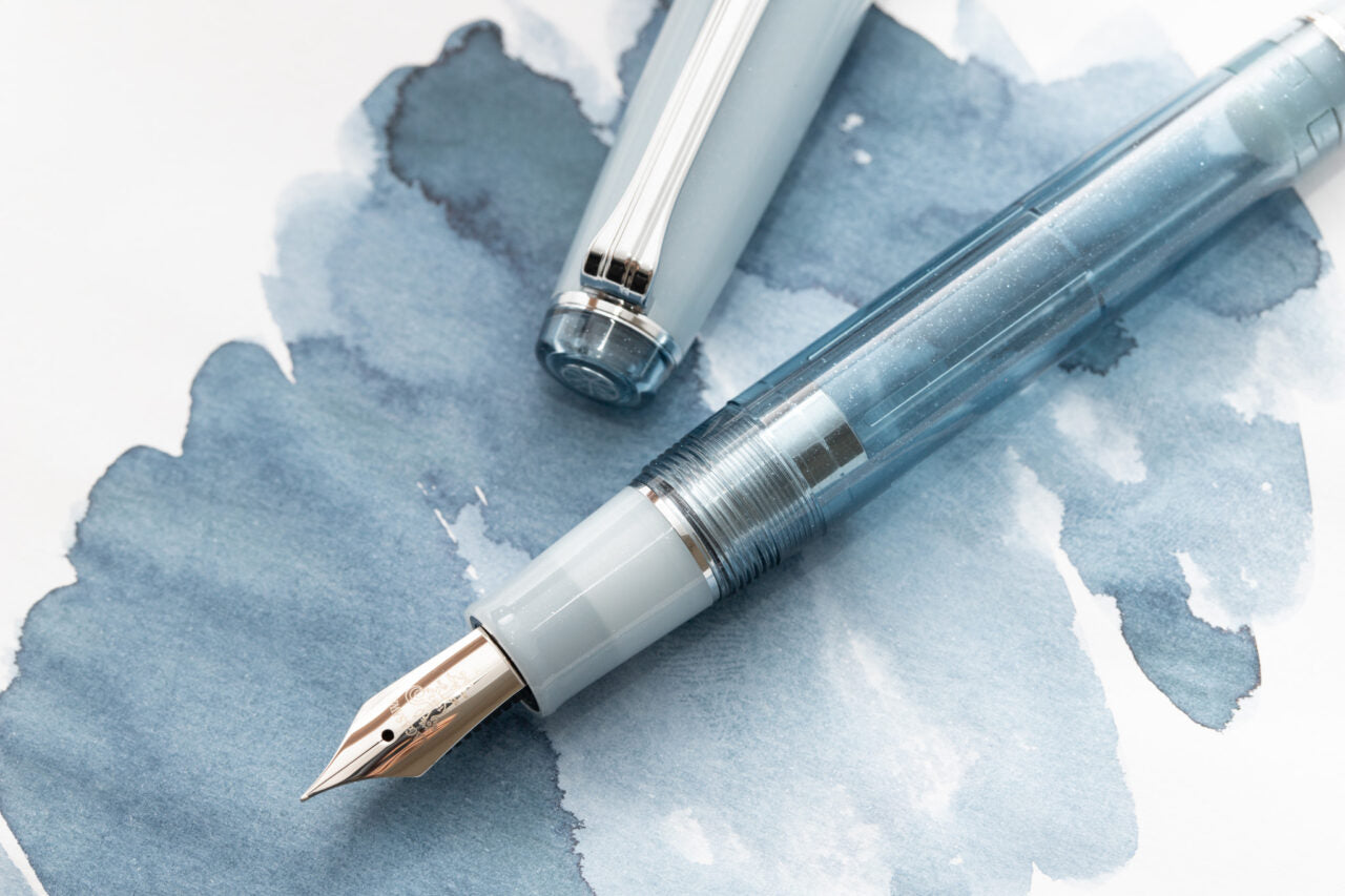CHASKA BLUE SILVER チャスカブルーシルバー nagasawa Nagasawa Original Fountain Pen - Chaska Blue Silver - Limited