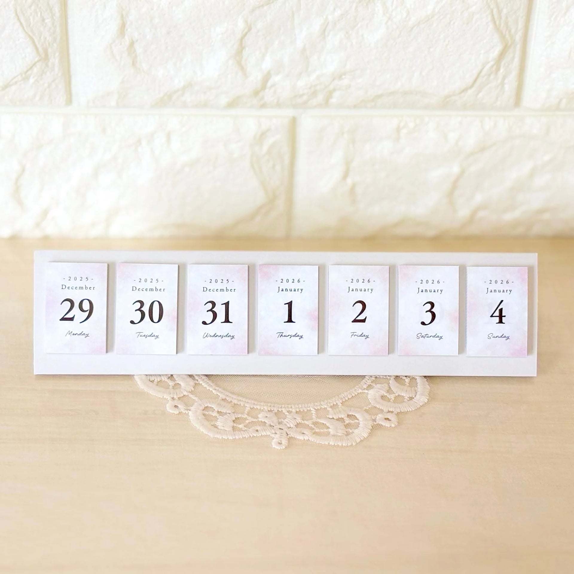 Himekuri Sticky Calendar 2026 - Pale Color – Yoseka Stationery