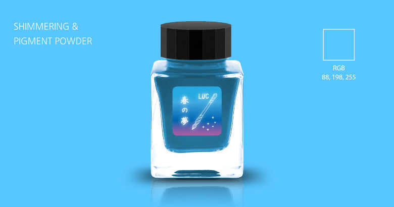 Tono & Lims Glass Pen Ink Bottle - Crystal Line - LUC - 春の夢