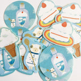 Furukawa Paper Flake Stickers - Sora Cafe - Lunch