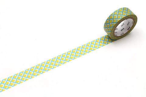 mt deco Washi Tape - mesh yellow