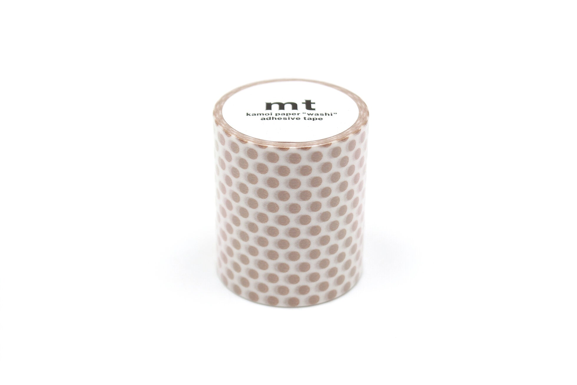 mt Washi Tape - Extra Wide - Dot Milk Tea