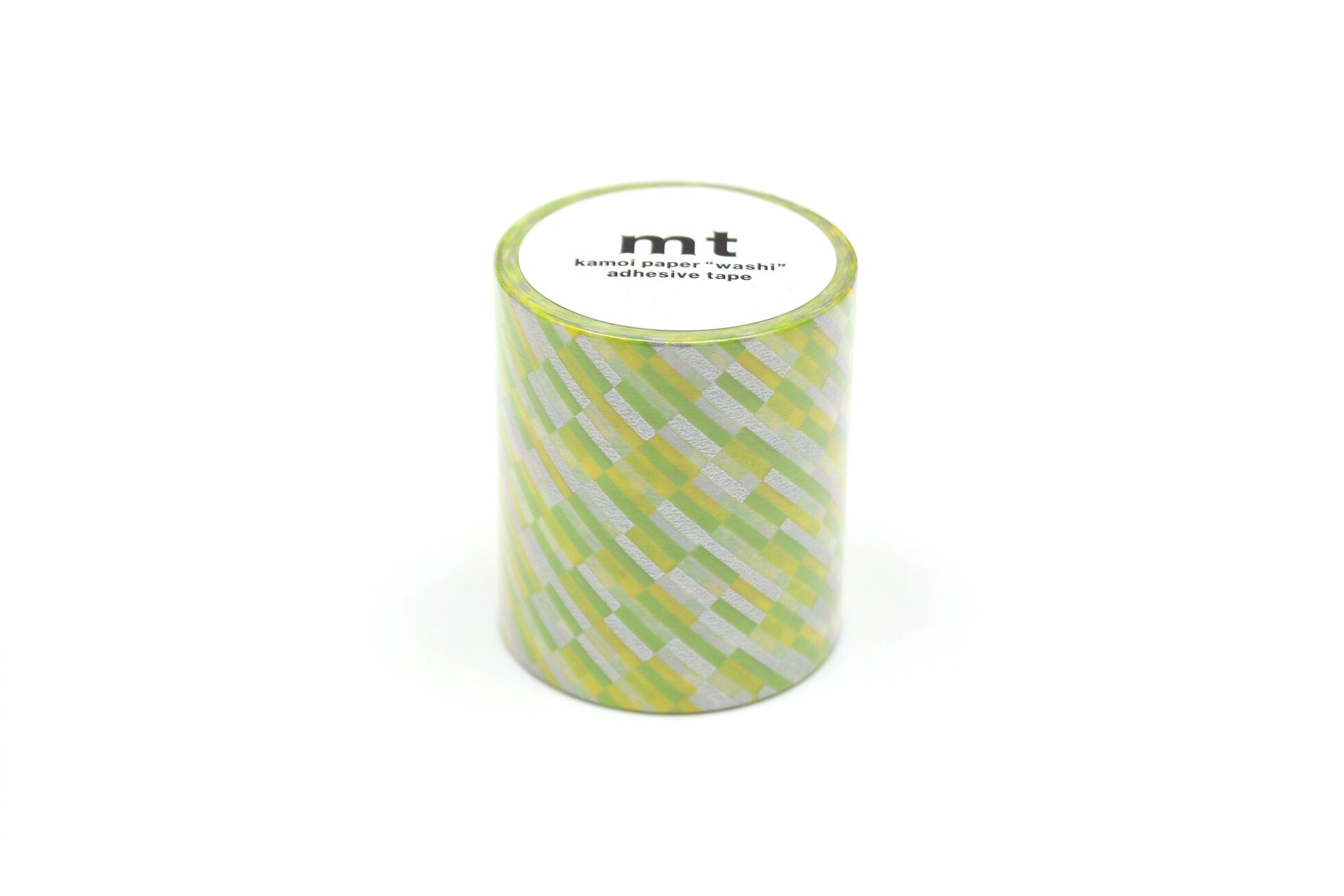 mt Washi Tape - Extra Wide - Block Stripe Green