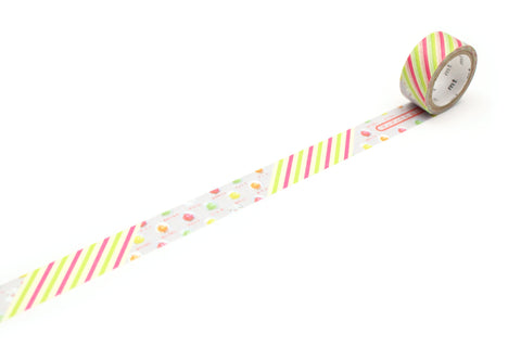 mt Washi Tape - Dagashi - fortune-telling choco stripe
