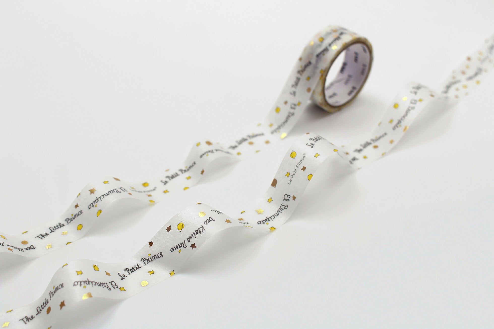 mt x Le Petit Prince Washi Tape - Foil-stamped Title Wave