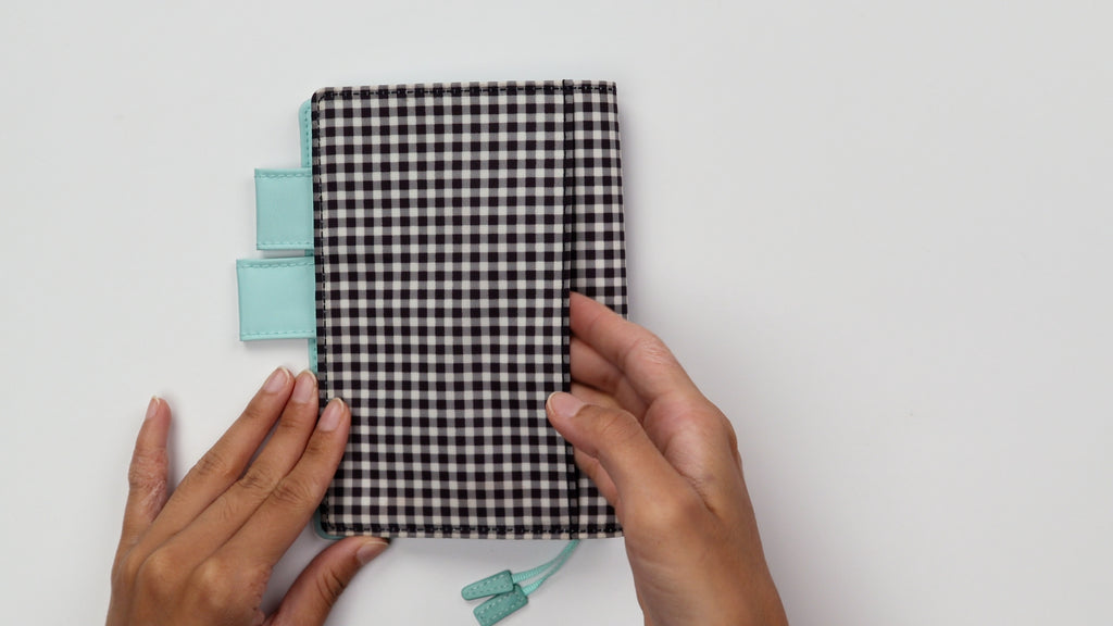 Hobonichi Techo Cover 2024 Gingham (Black) Yoseka Stationery