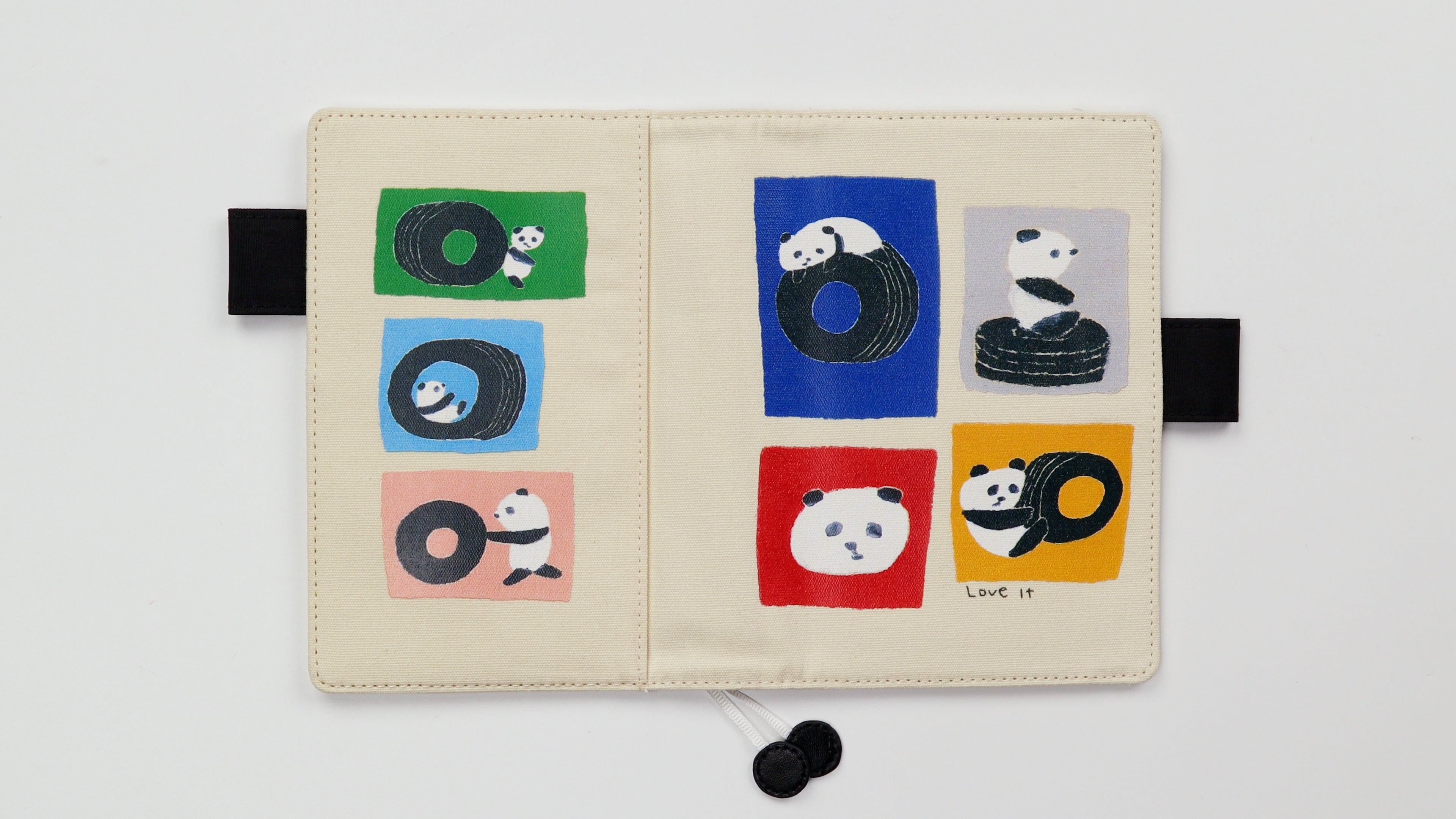 Hobonichi Techo Cover 2024 - Jin Kitamura: Love it (Panda)